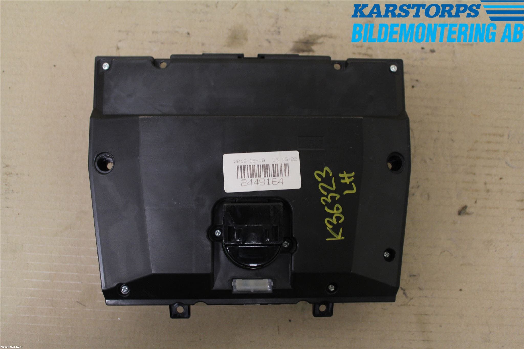 Volvo V60 11-13 Värmereglage