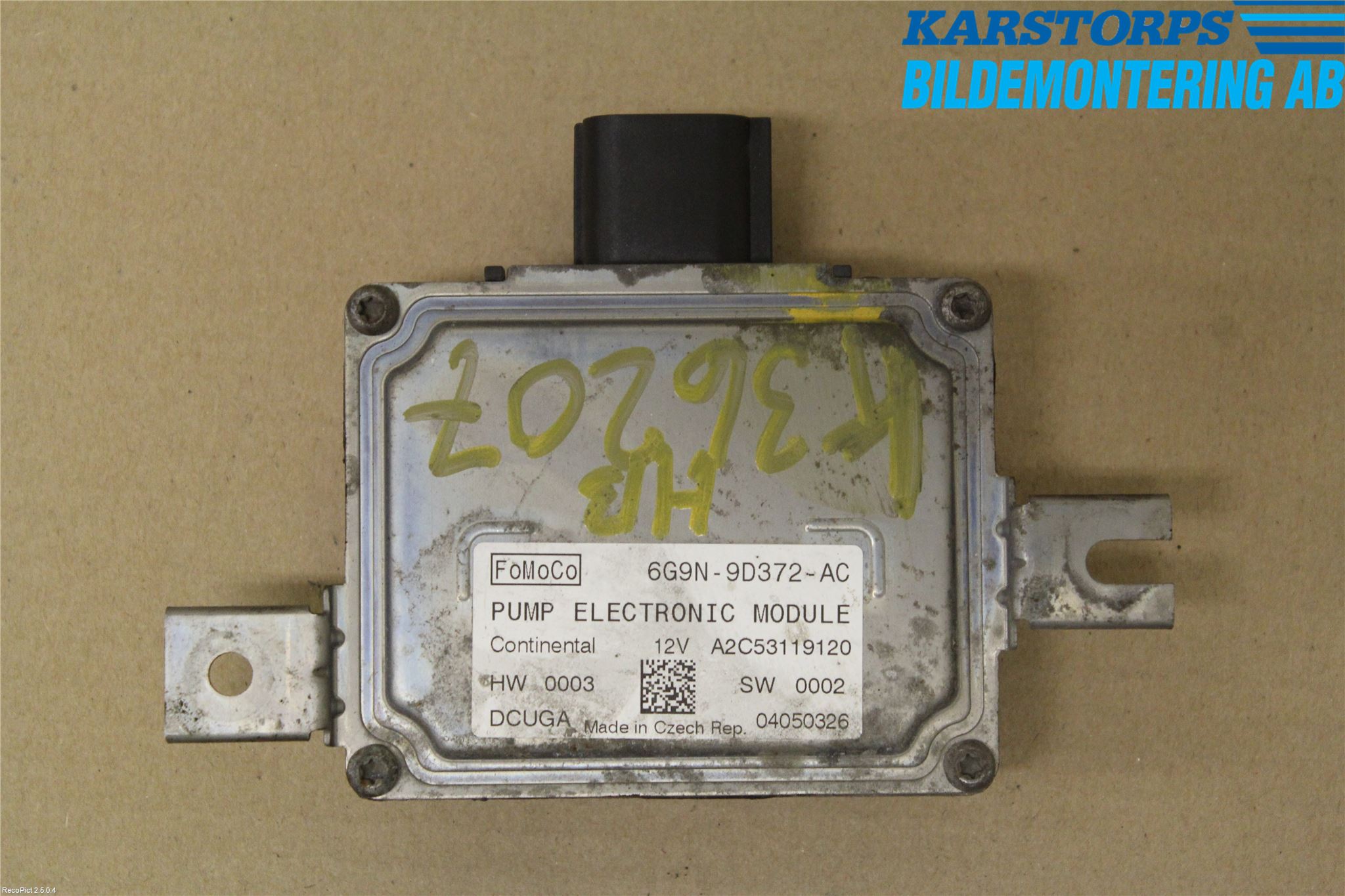 Volvo V70 08-13 Styrenhet Bränslepump