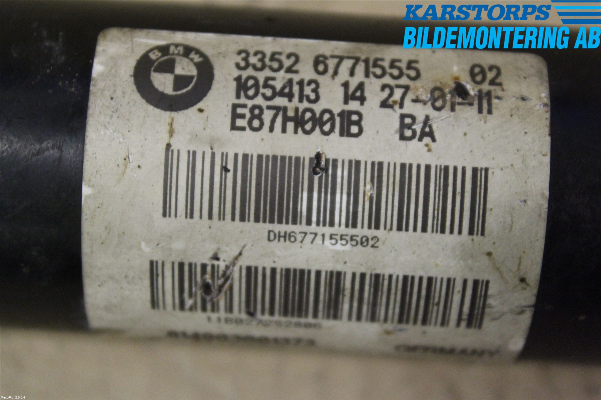 BMW 1 E87/81 5D/3D 03-11 Stötdämpare Bak