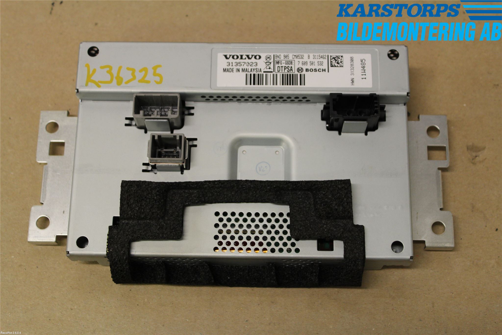 Volvo V60 11-13 Multifunktionsdisplay