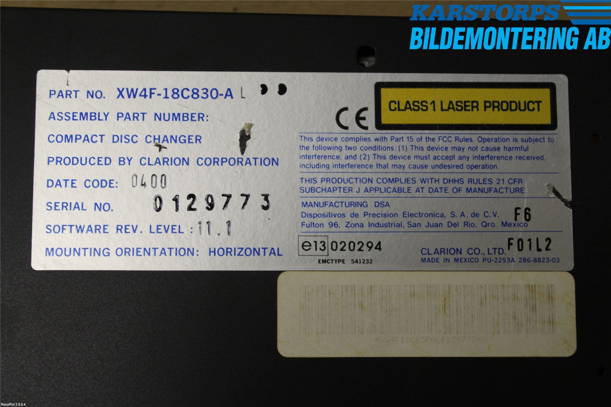 Jaguar S-TYPE Cd Växlare