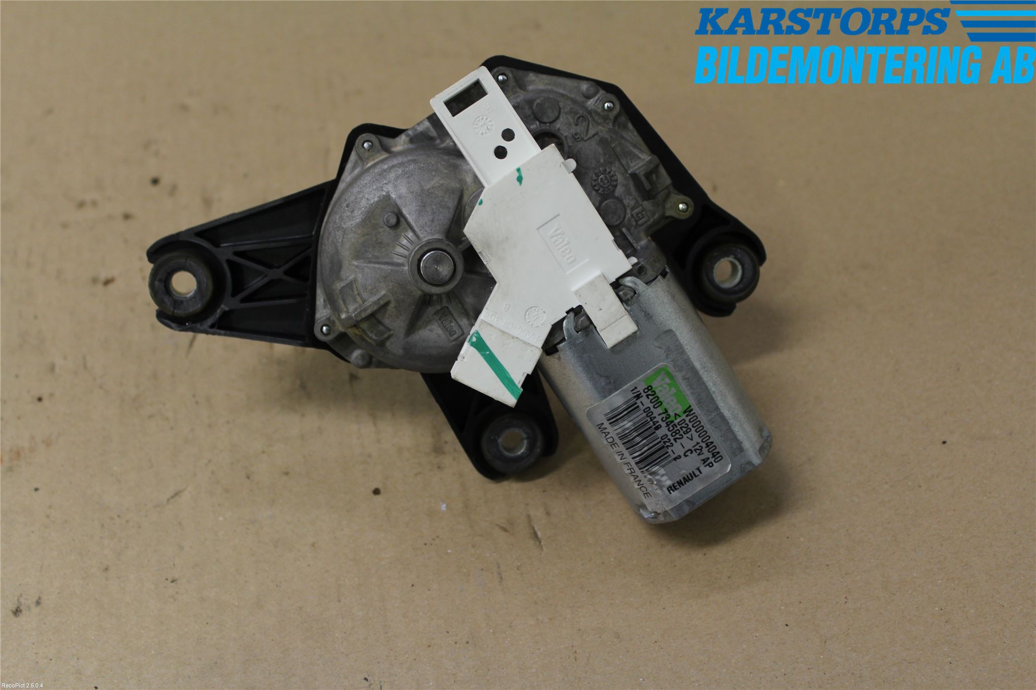 Dacia DUSTER 10-17 Torkarmotor Baklucka