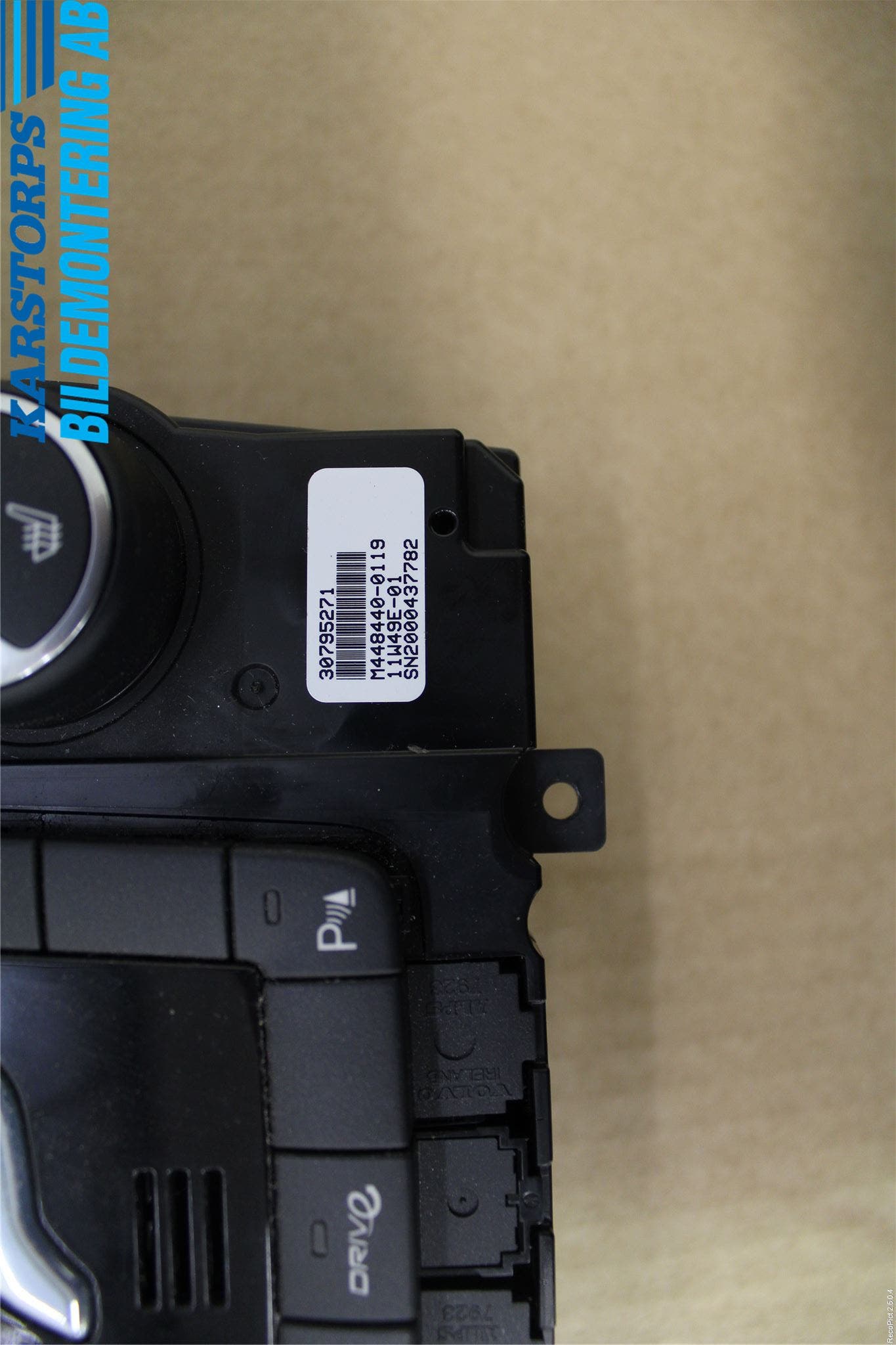 Volvo S60 11-13 Värmereglage