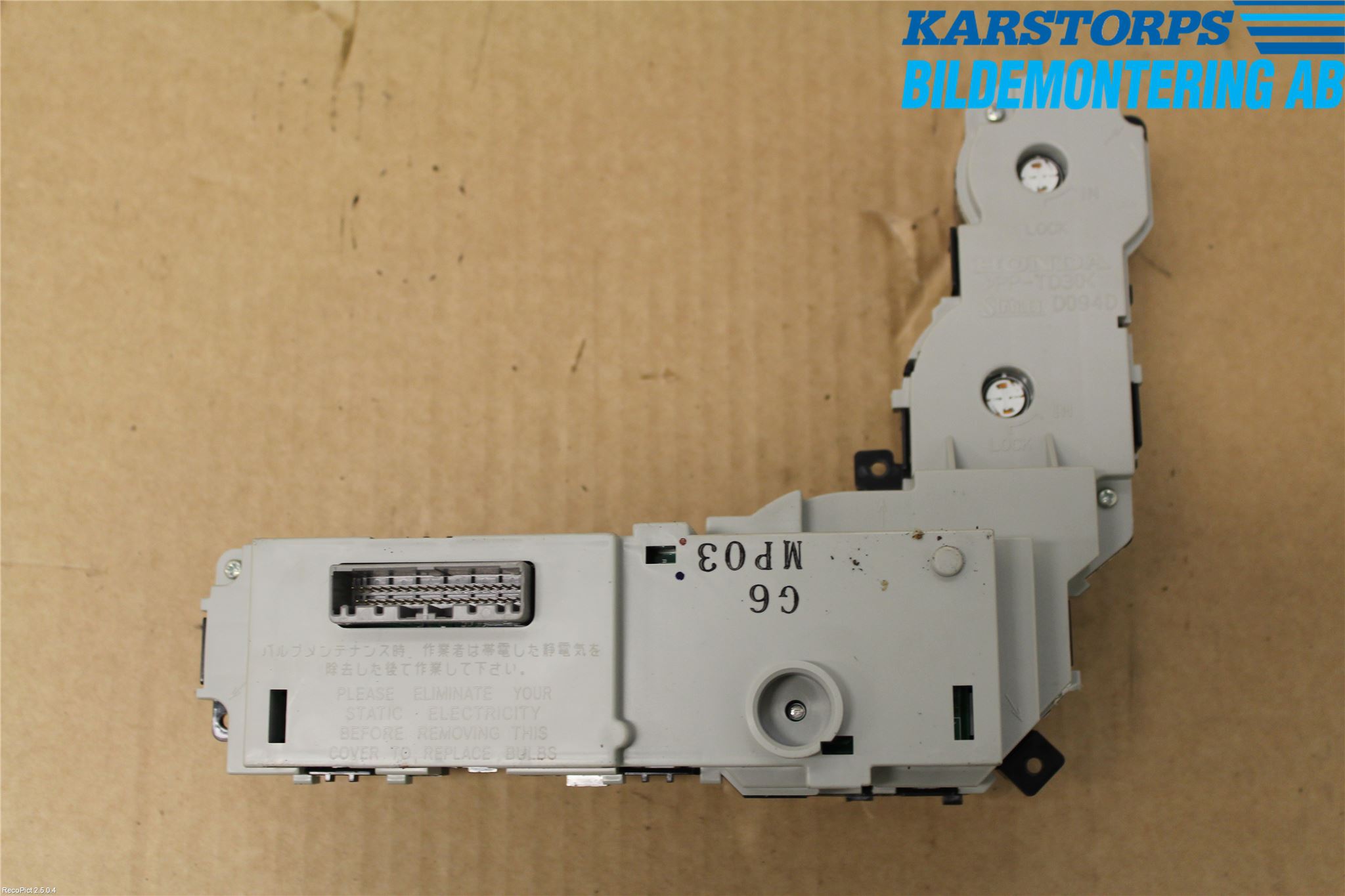 Honda JAZZ 08-14 Ac Styrenhet Ac Manöveren