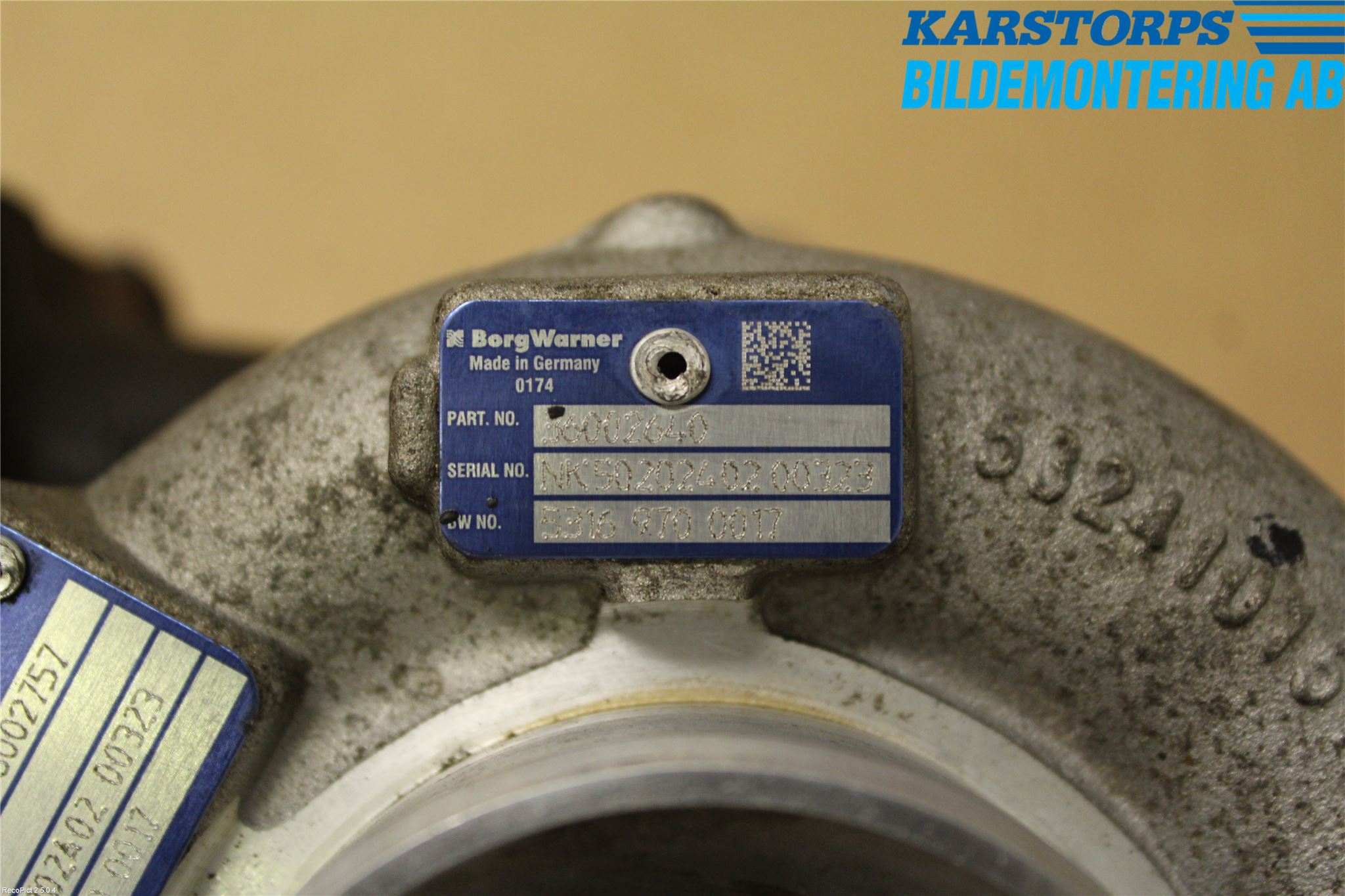 Volvo V60 11-13 Turboaggregat