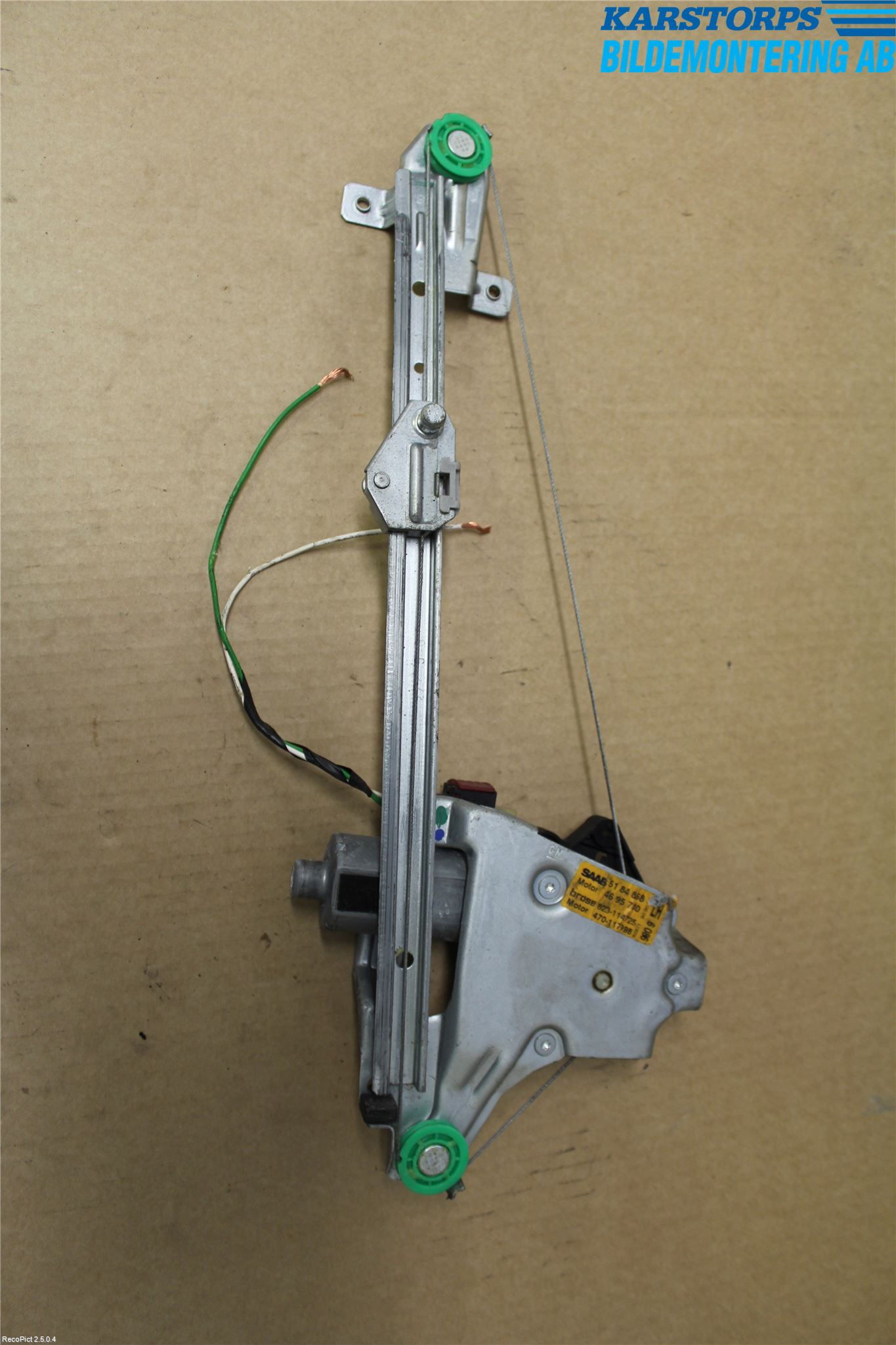 Saab 9-5     06-10 Fönsterhiss El Kompl