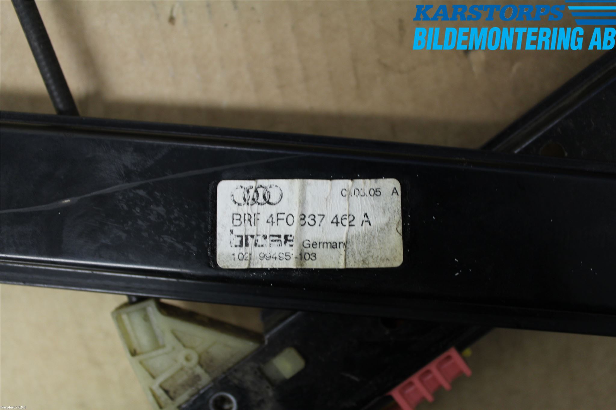 Audi A6/S6     05-11 Fönsterhissmekanism