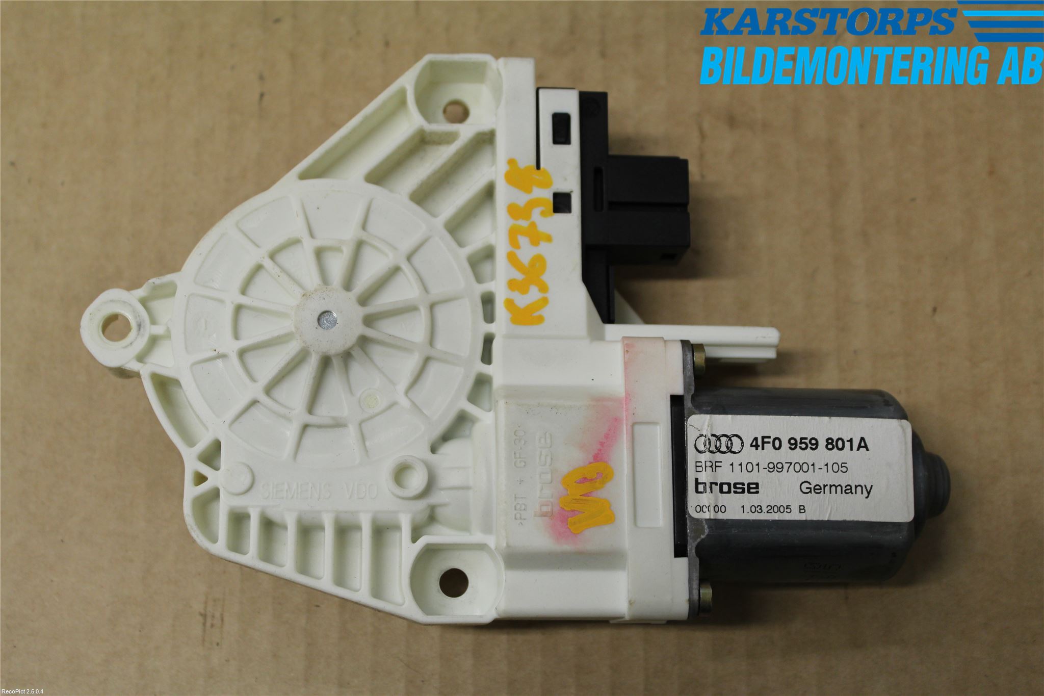 Audi A6/S6     05-11 Fönsterhissmotor