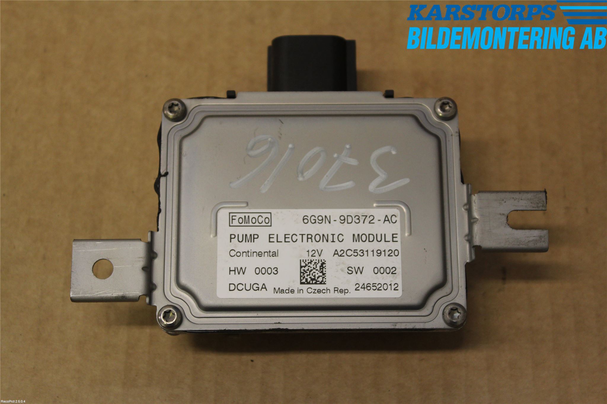 Volvo XC60 09-13 Styrenhet Bränslepump