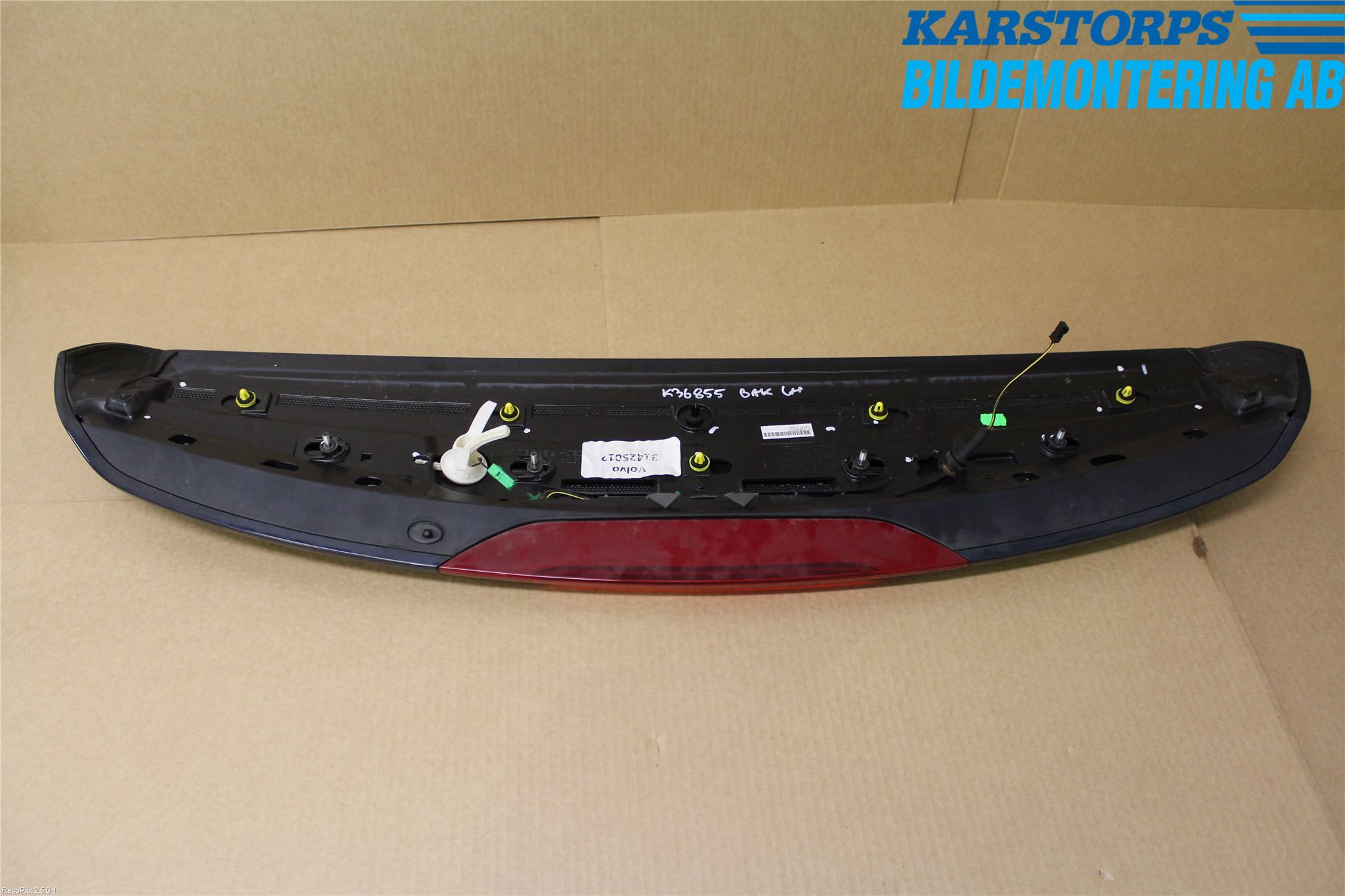 Volvo V60 14-18 Spoiler Baklucka