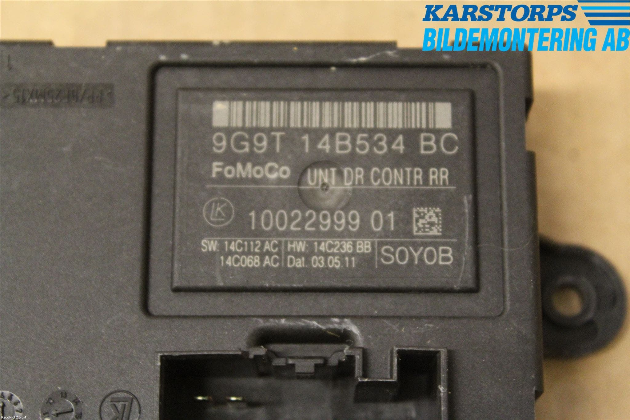 Volvo S80 07-13 Styrenhet Dörr