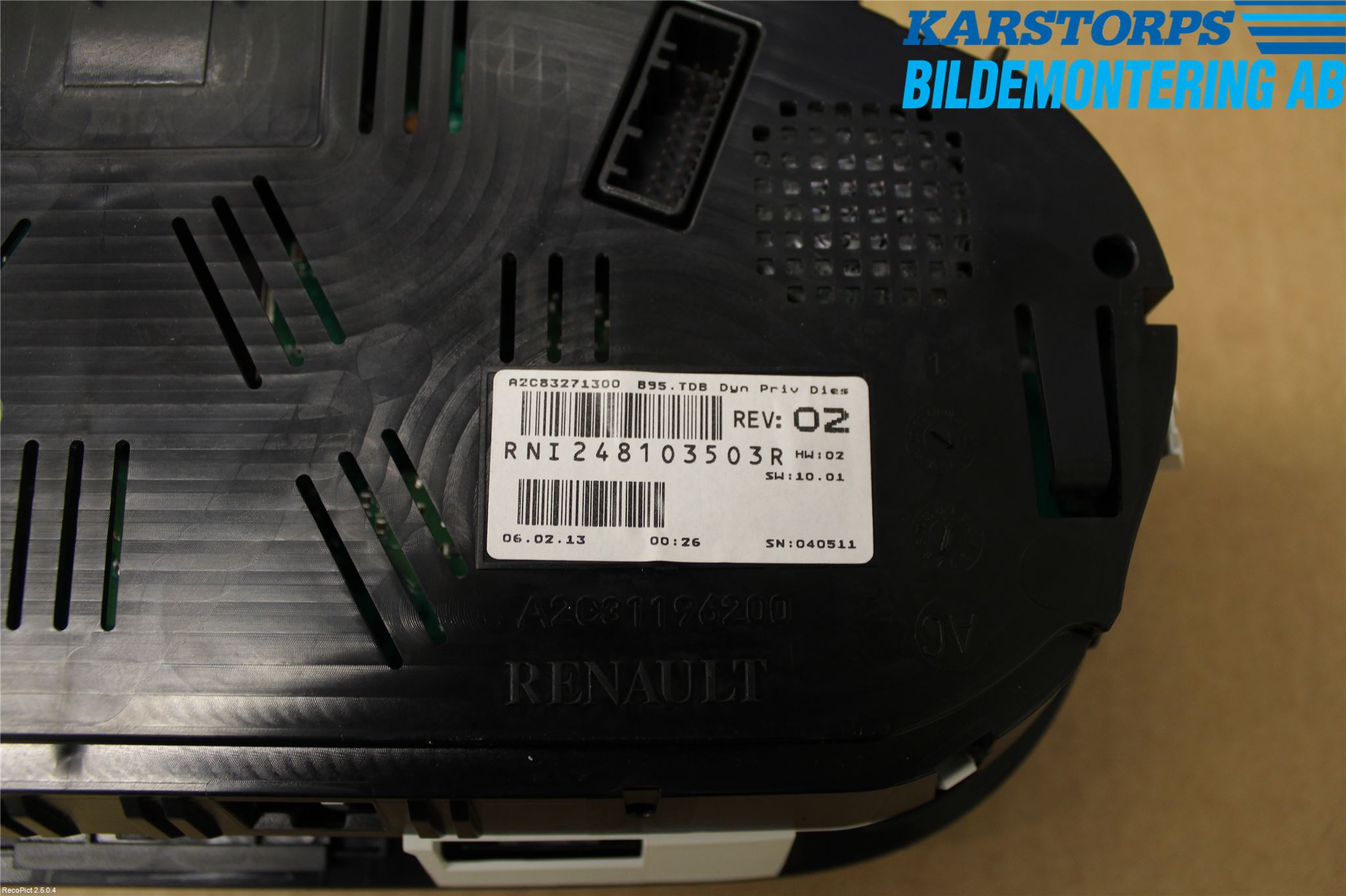 Renault MEGANE III 09-15 Instrument Komb