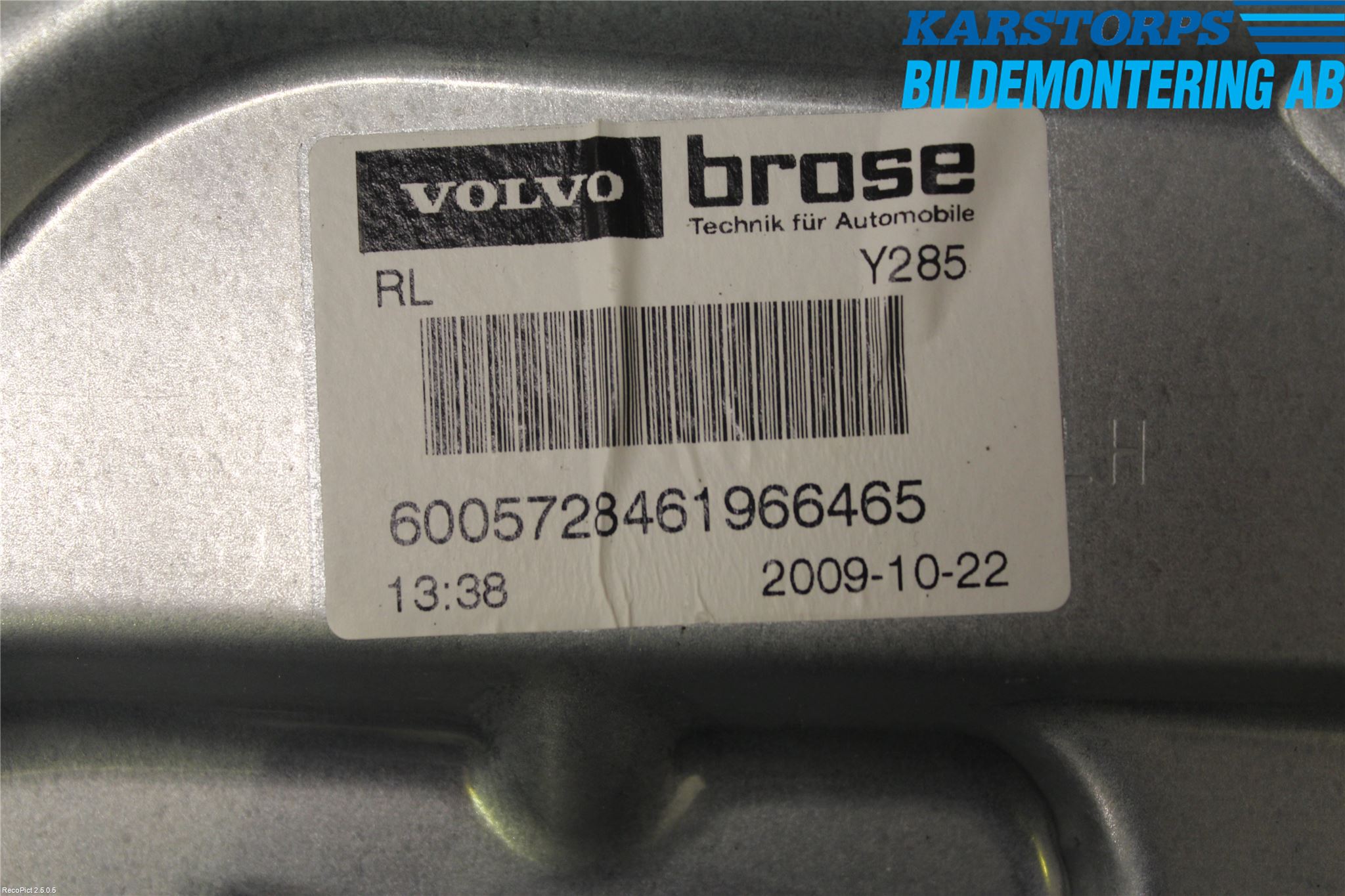 Volvo V70 08-13 Fönsterhiss El Kompl