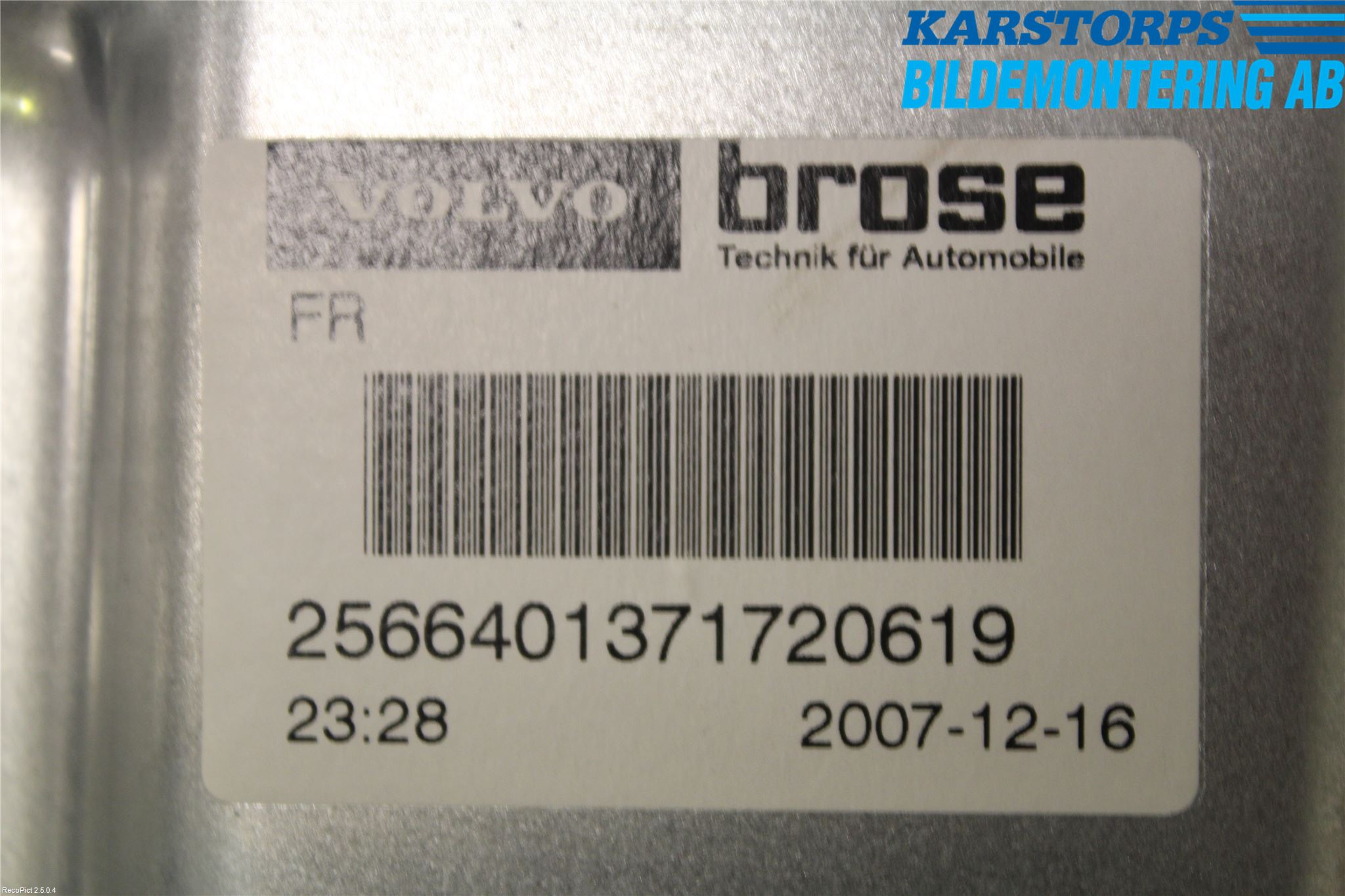 Volvo V70 08-13 Fönsterhiss El Kompl