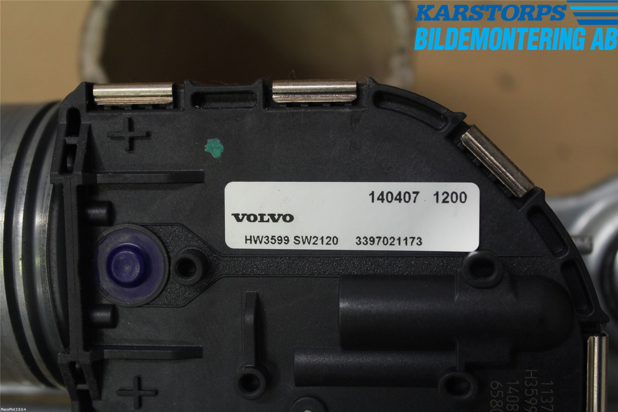 Volvo V60 14-18 Torkarmekanism Vindruta