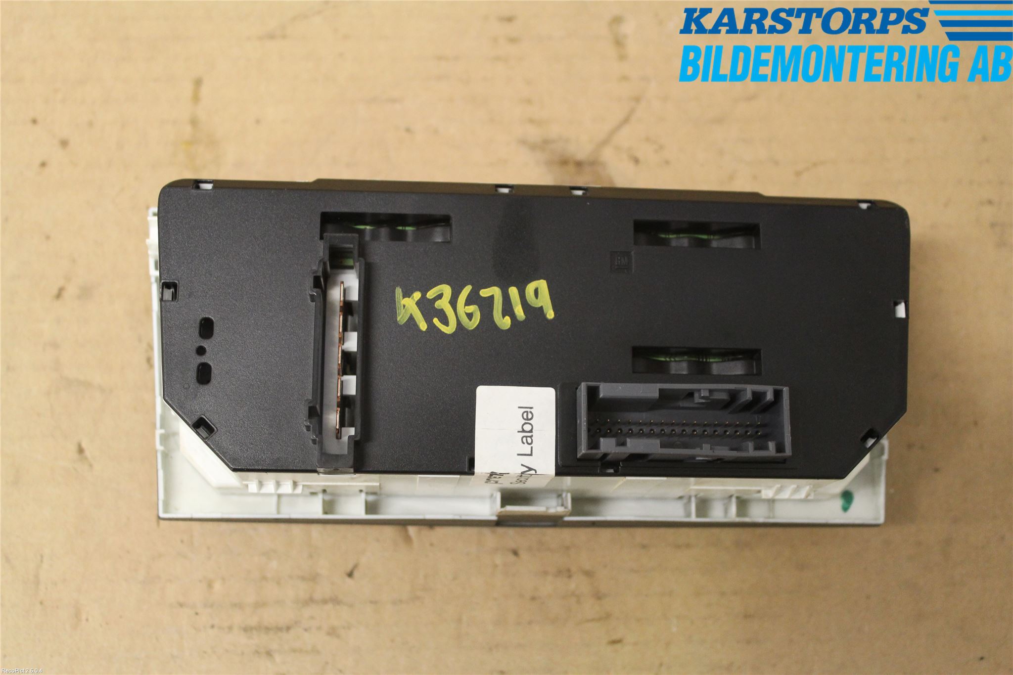 Opel ASTRA H 04-12 Värmereglage