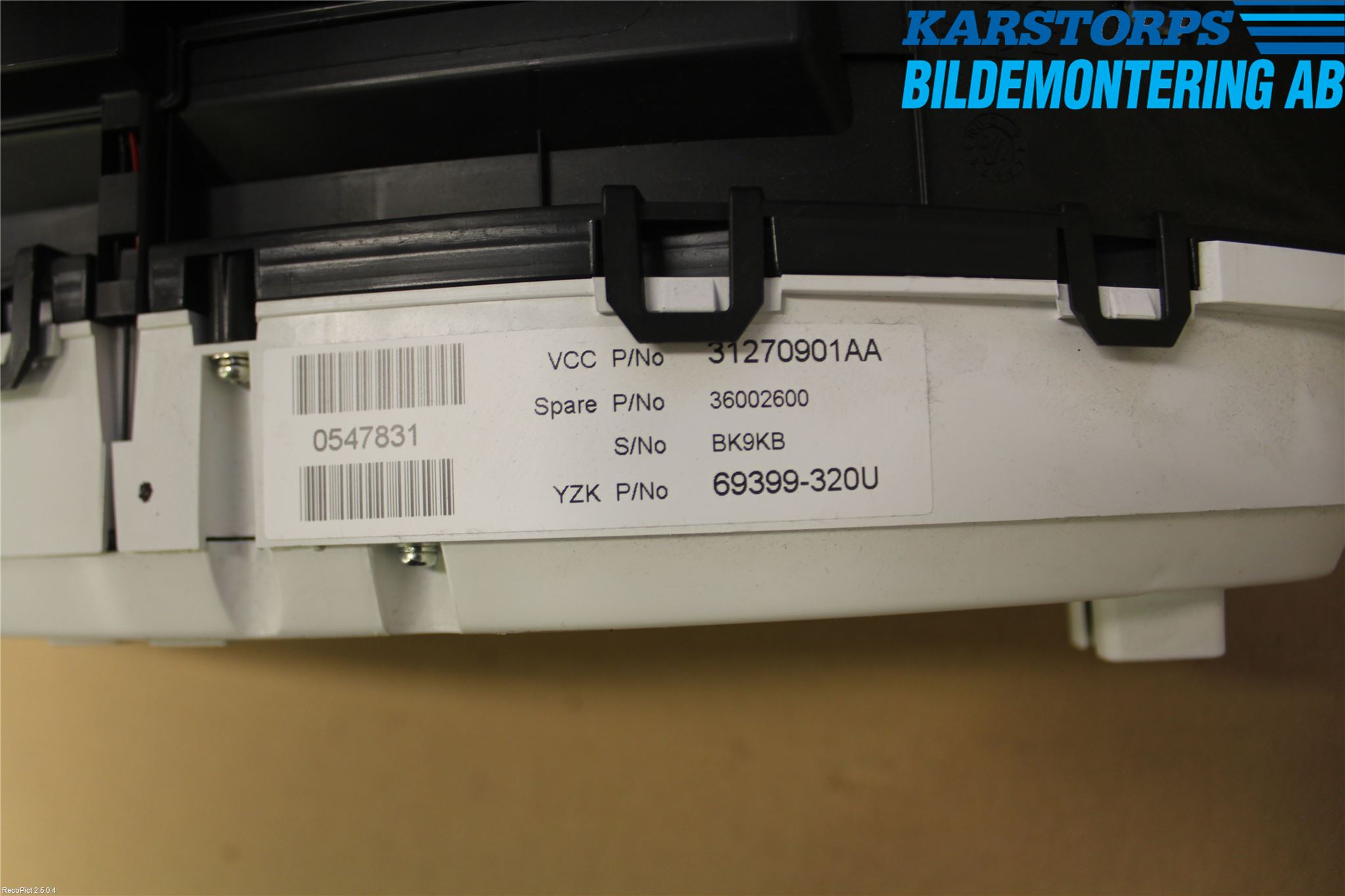 Volvo S60 11-13 Instrument Komb