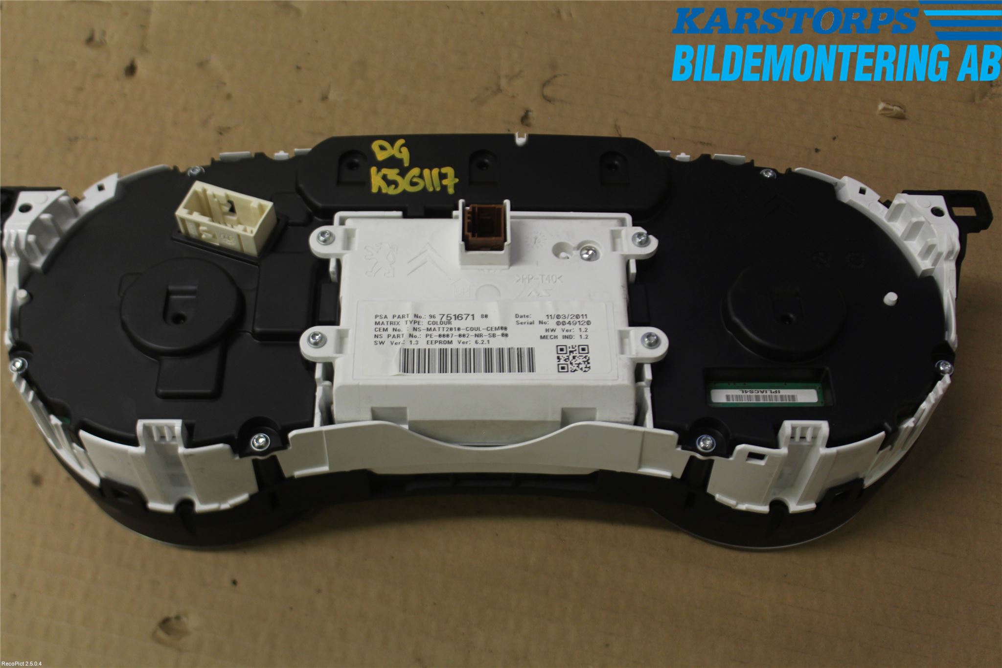 Peugeot 508 11-18 Instrument Komb