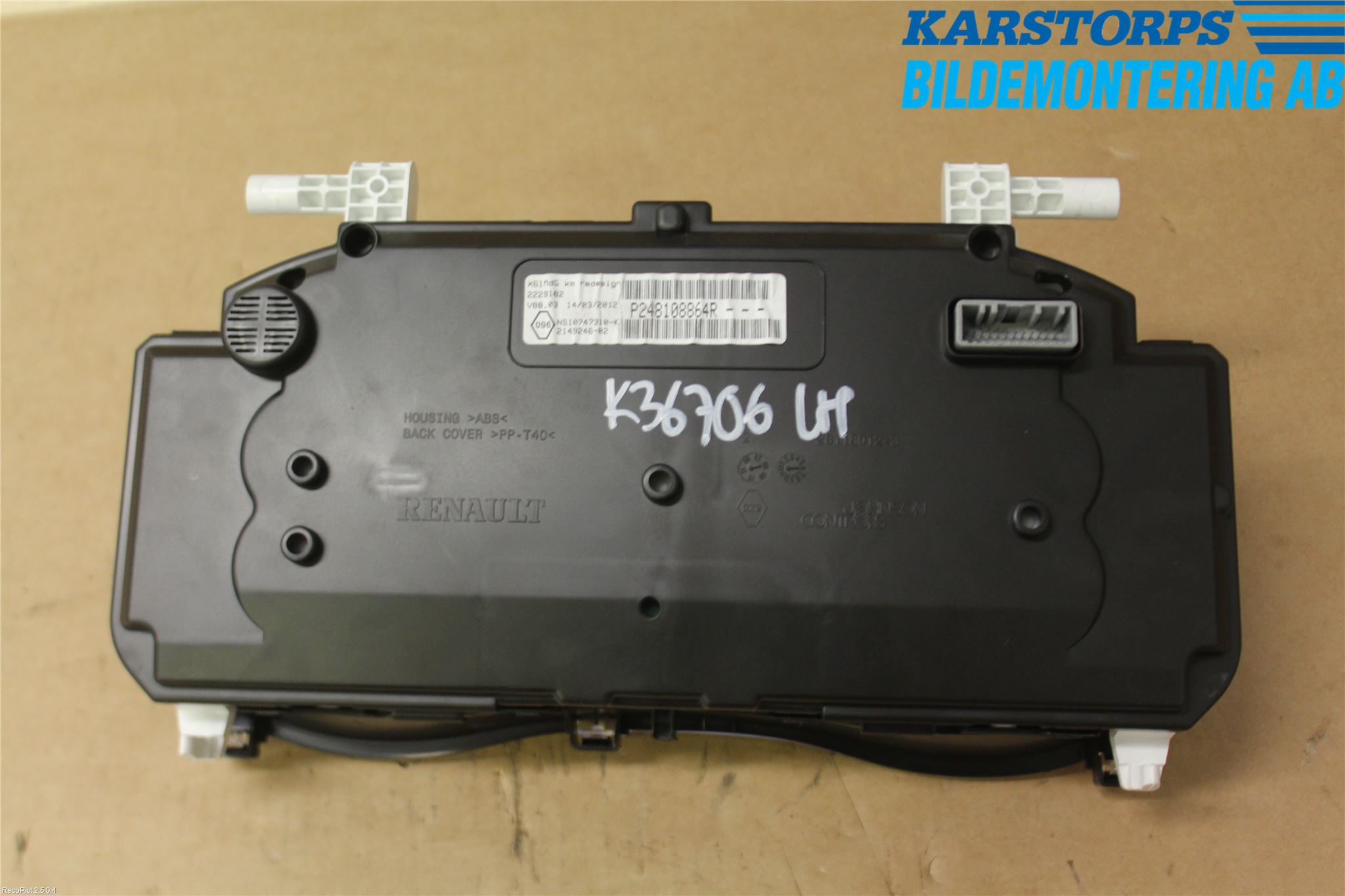 Renault KANGOO II 08-14 Instrument Komb