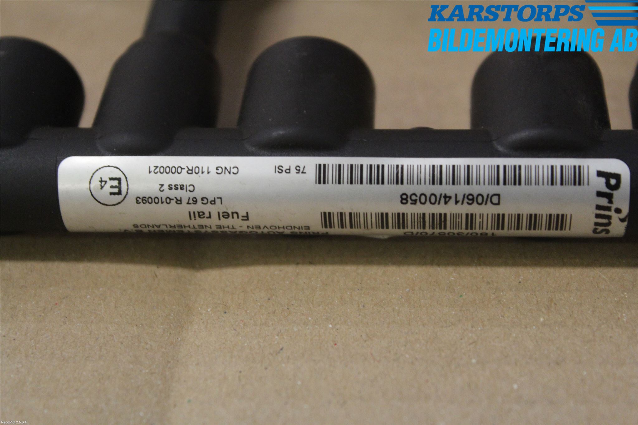 Volvo V70 08-13 Injspridarrör