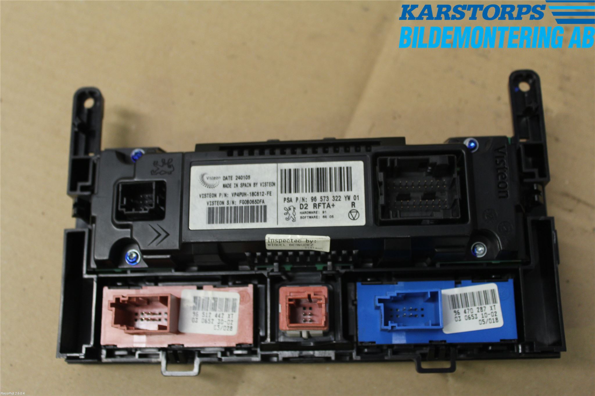 Peugeot 407 Ac Styrenhet Ac Manöveren