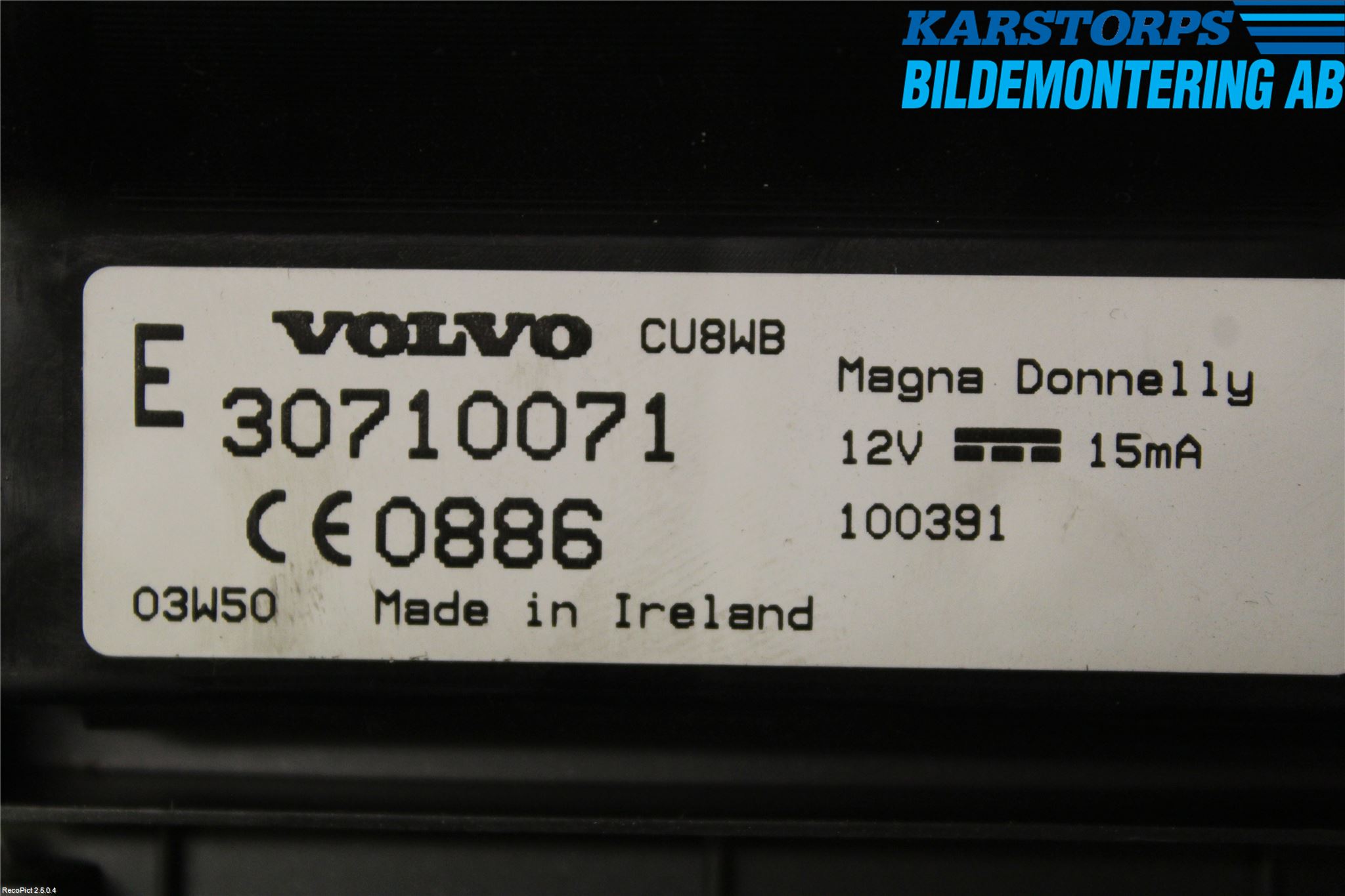 Volvo S40 04-07 Instrument Komb