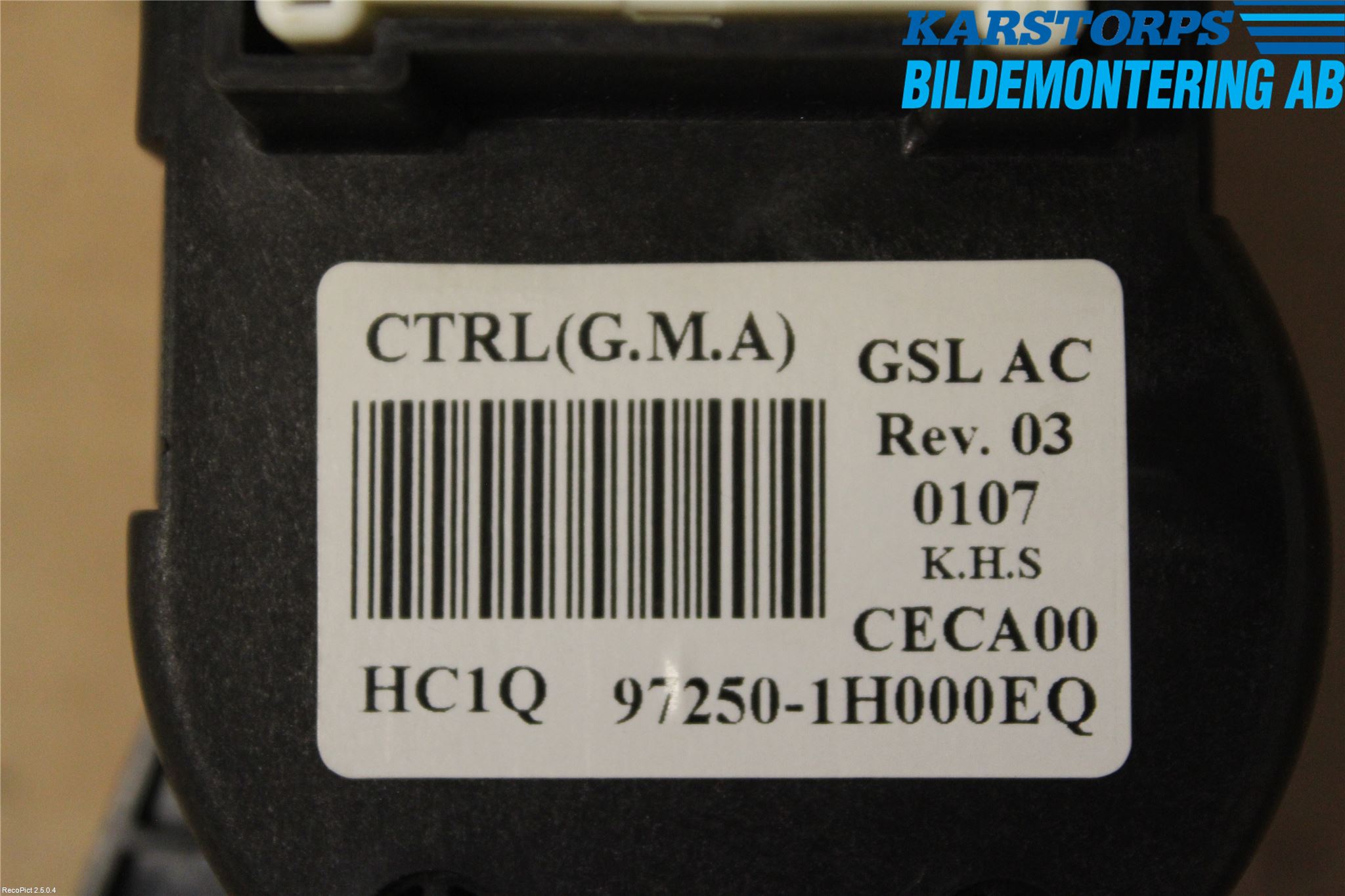 Kia CEED 06-12 Värmereglage