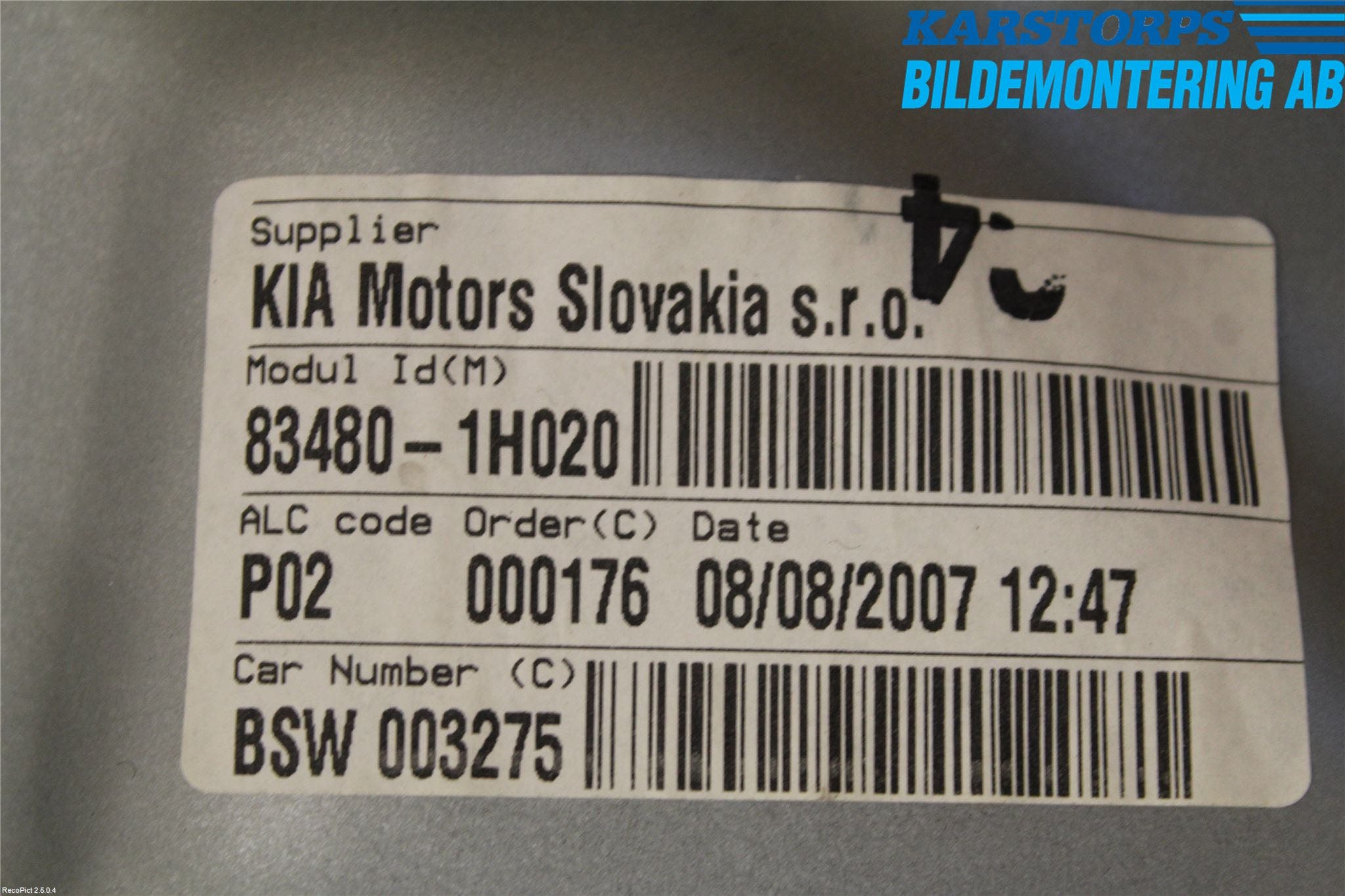 Kia CEED 06-12 Fönsterhiss El Kompl