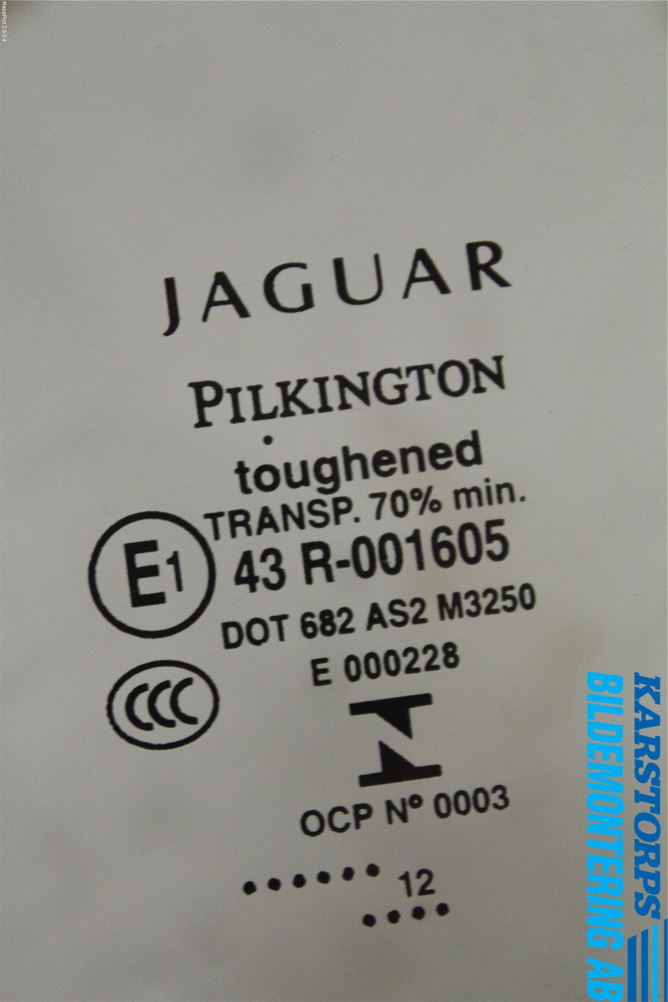 Jaguar XK/XKR 06-14 Dörruta 2D Vänster