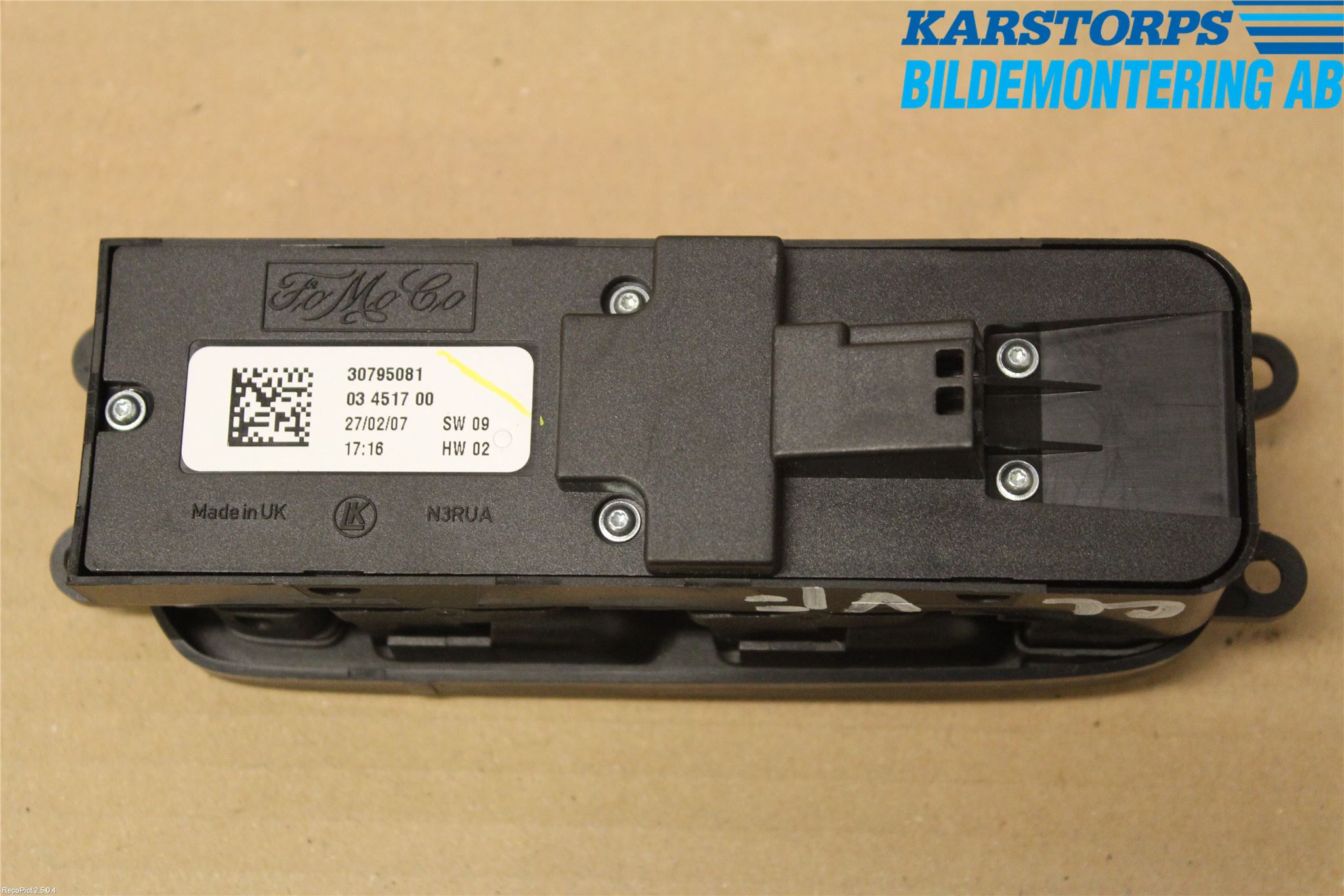 Volvo V50 04-07 Strömställare Elhiss