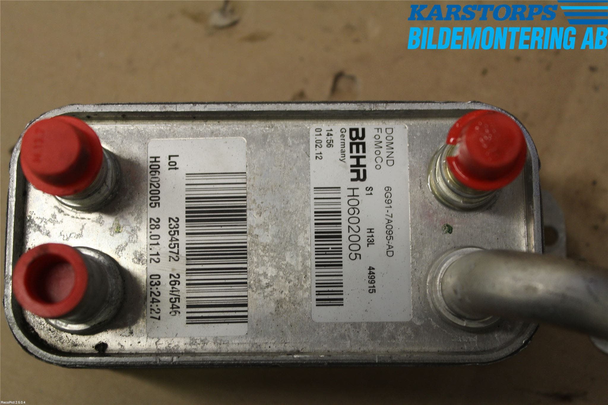 Volvo S60 11-13 Oljekylare Automat