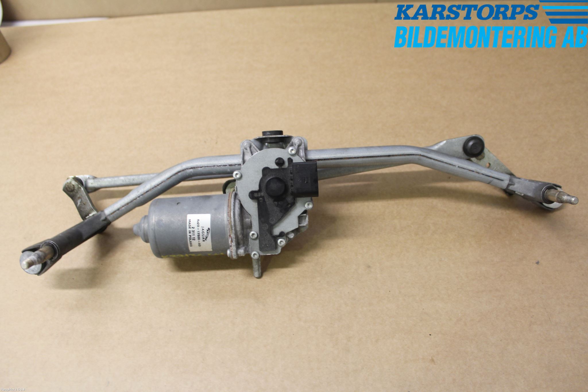 Jaguar XF 08-15 Torkarmekanism Vindruta