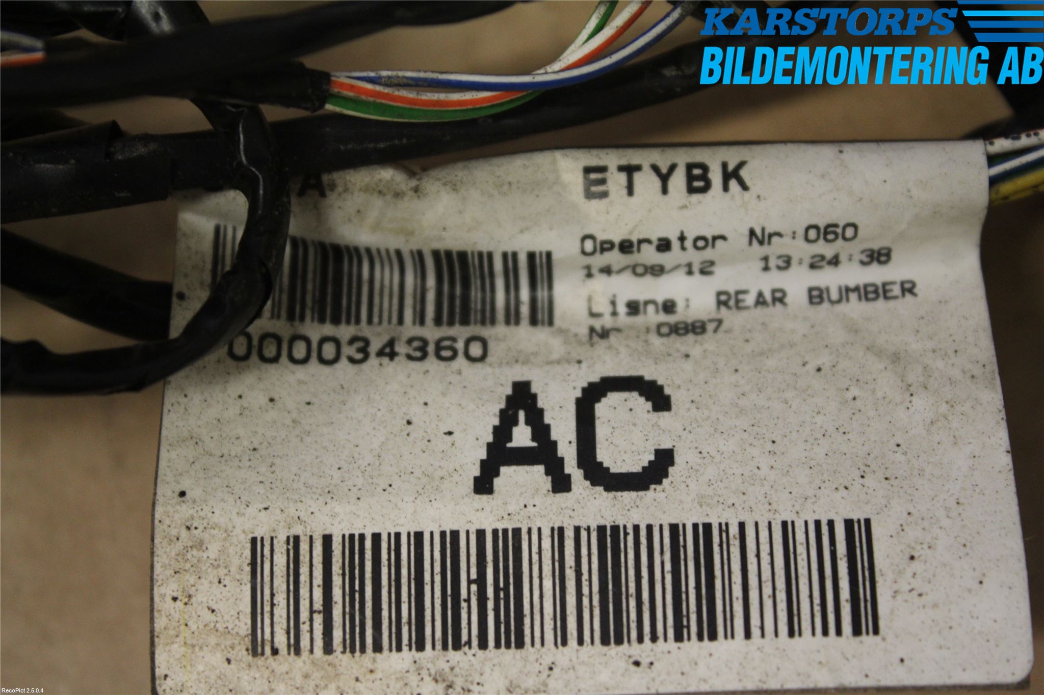 Jaguar XF 08-15 Parkeringshjälp Backsensor