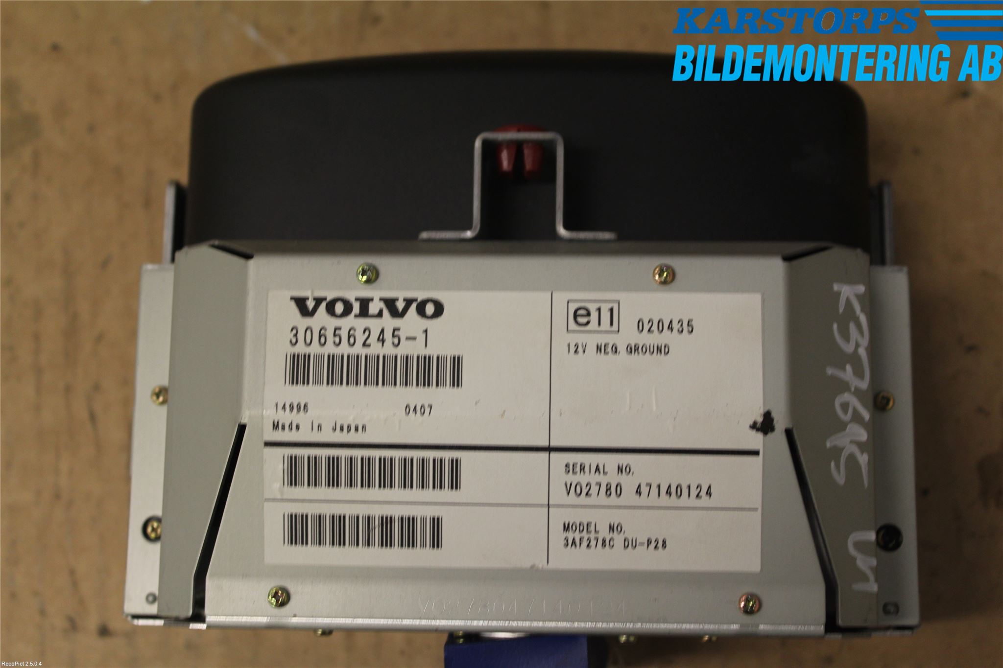 Volvo S80 04-06 Gps Navigator