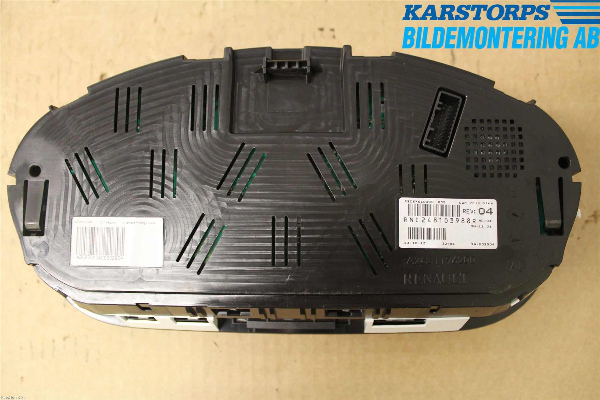 Renault MEGANE III 09-15 Instrument Komb