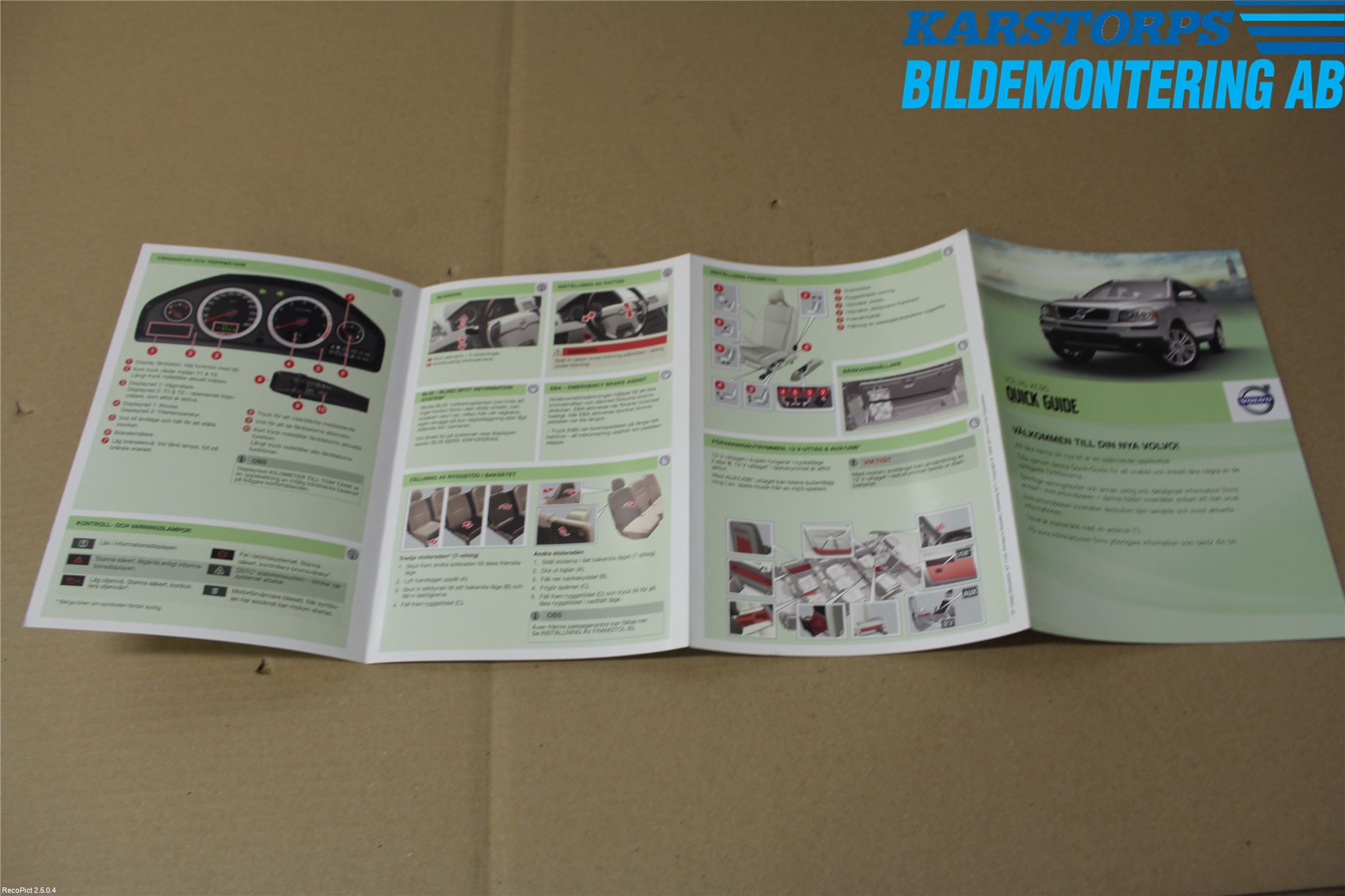 Volvo XC90 07-14 Instruktionsbok