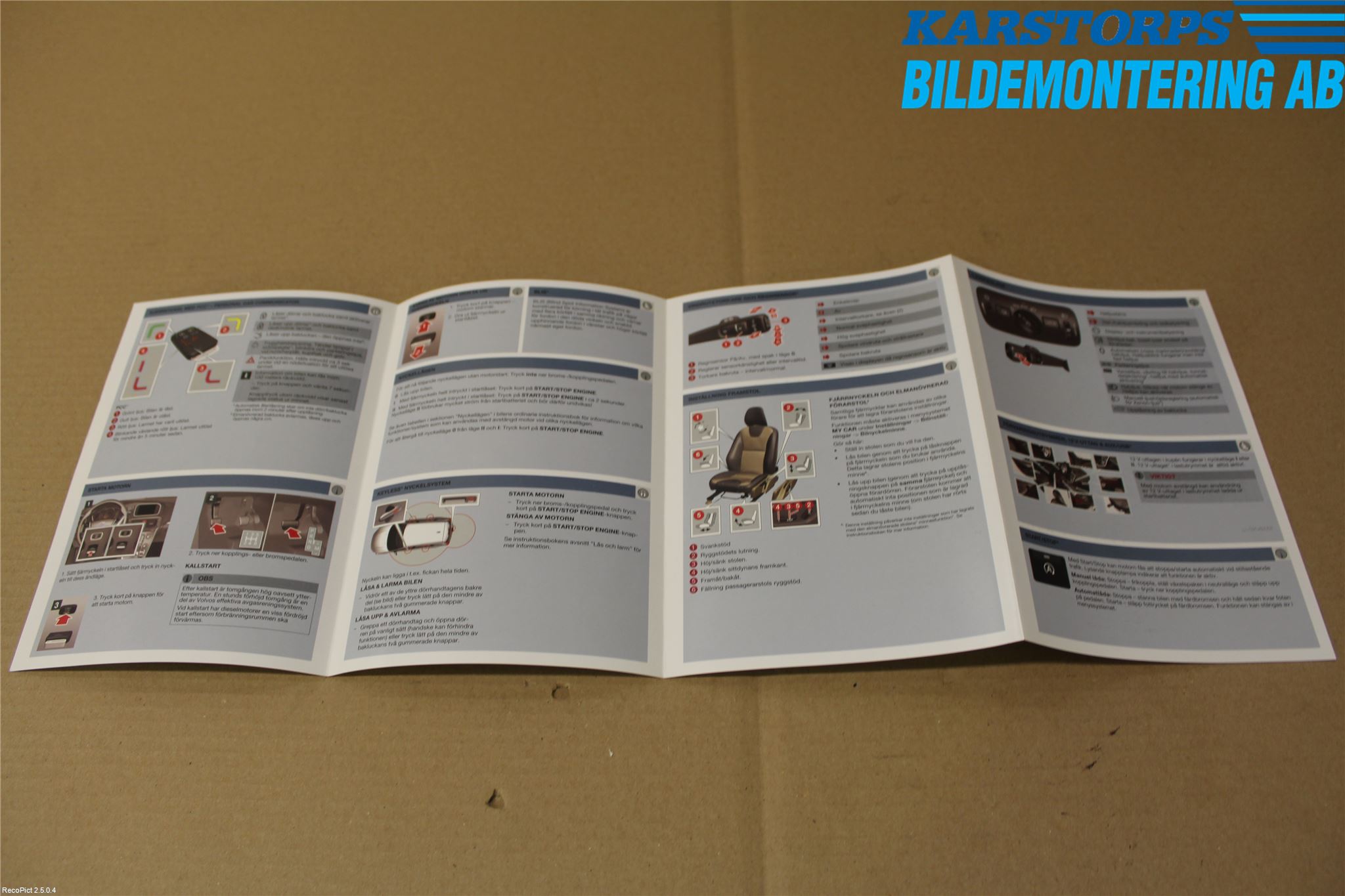 Volvo V40 12-19 Instruktionsbok