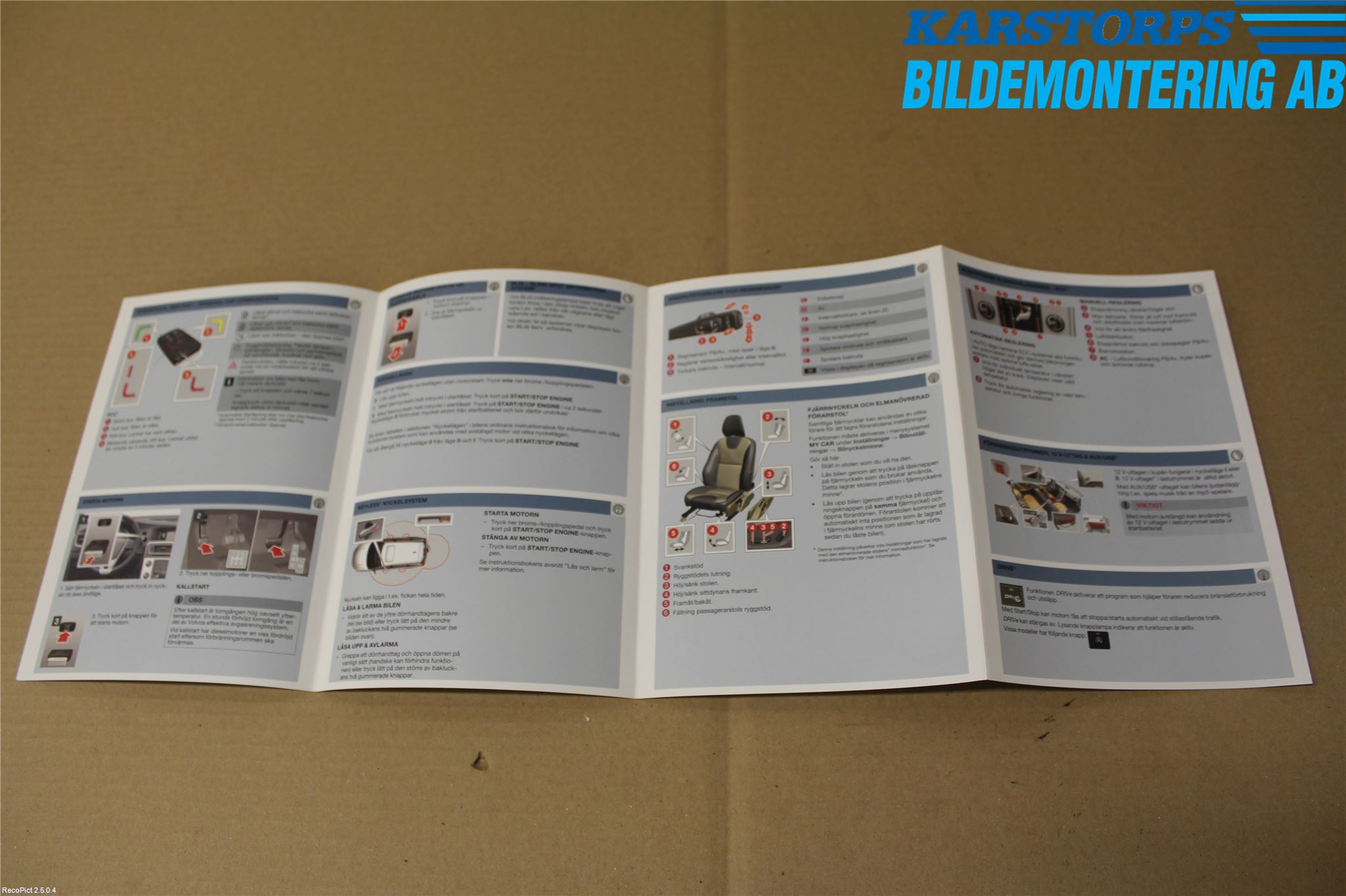 Volvo V60 11-13 Instruktionsbok