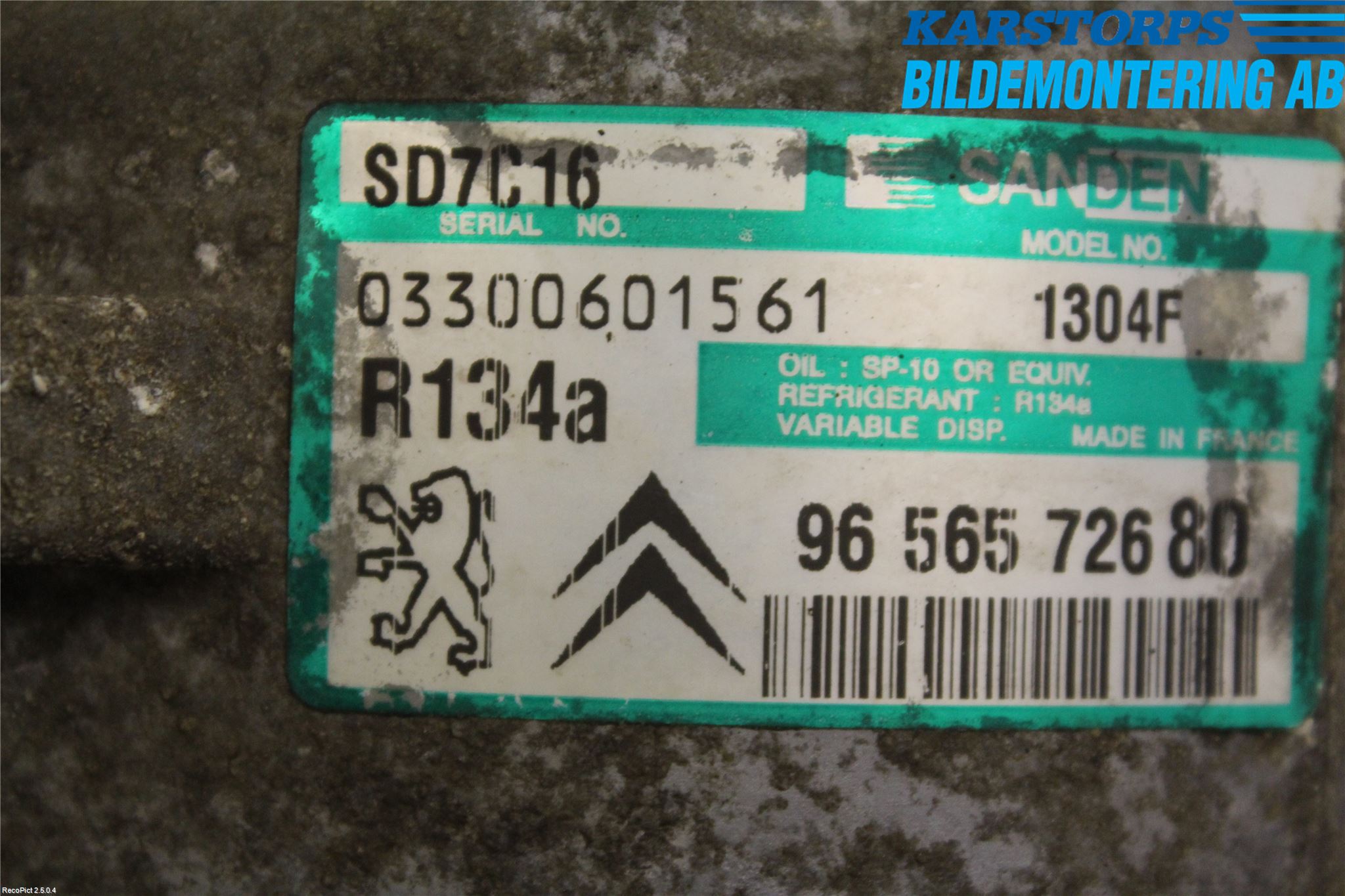 Citroen C5     05-08 Ac Kompressor