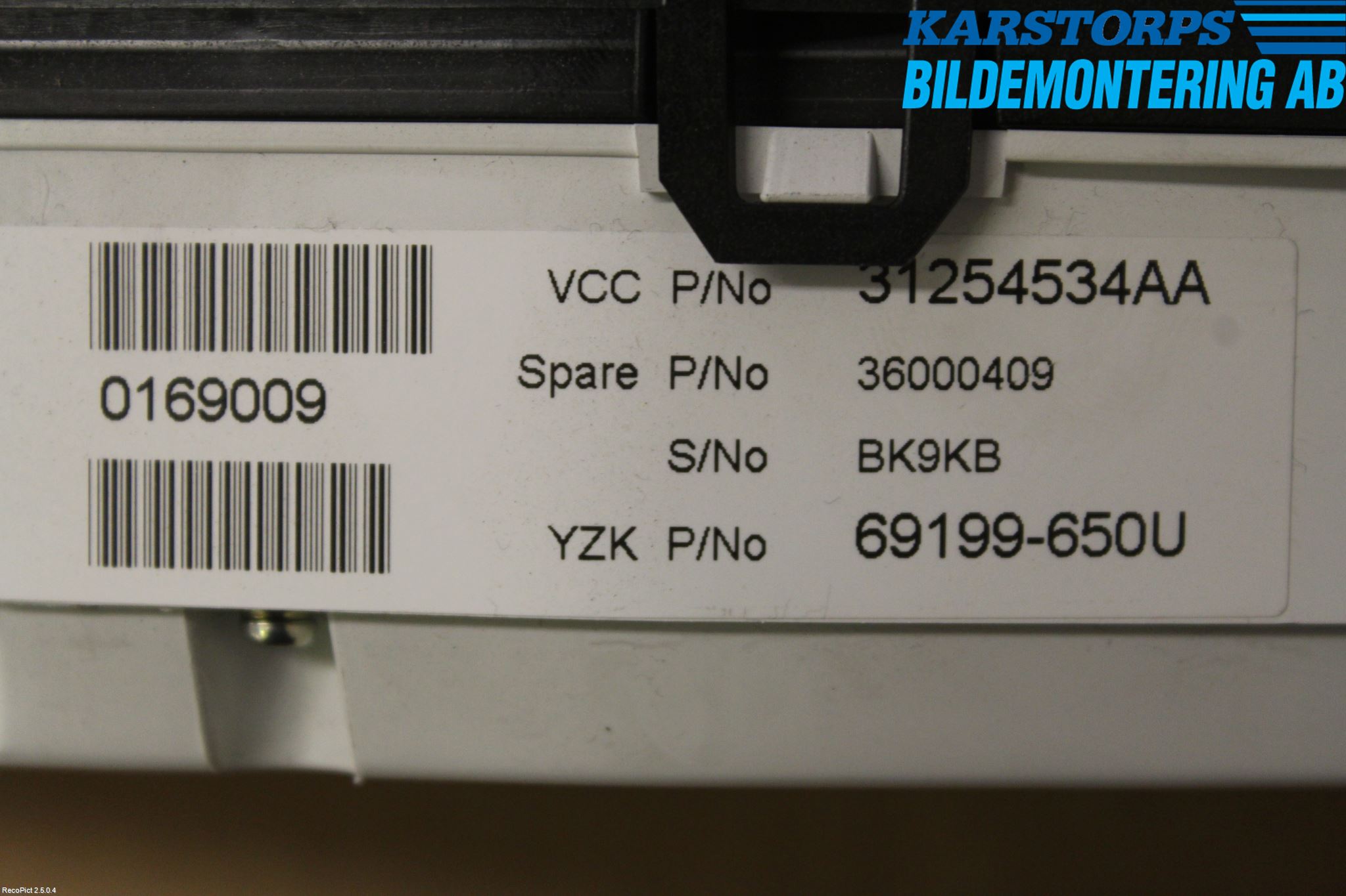 Volvo V70 08-13 Instrument Komb