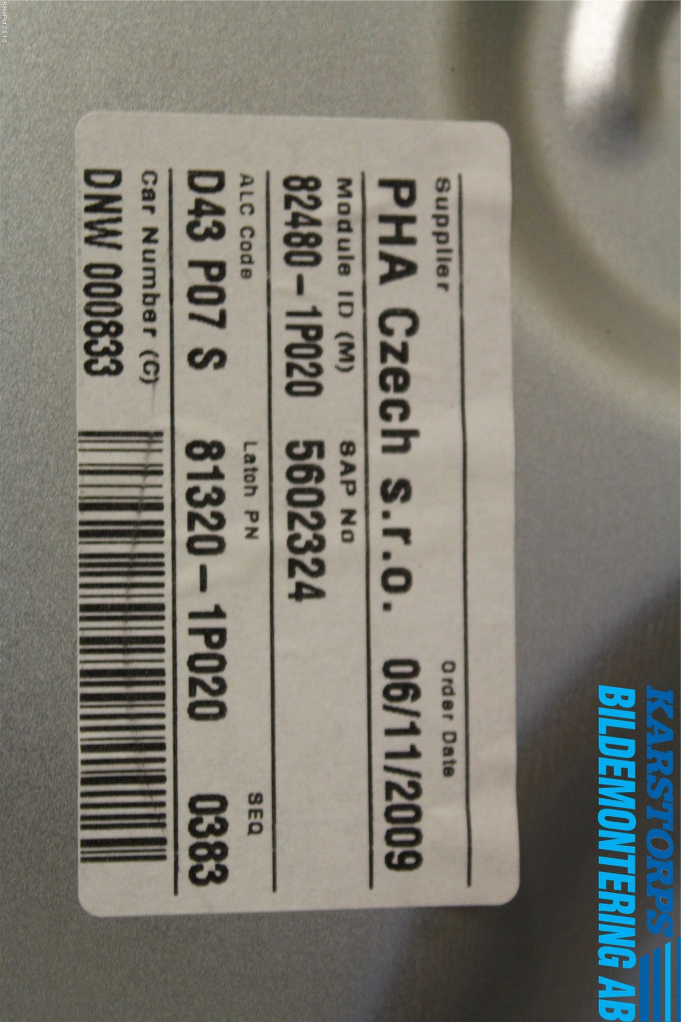 Kia VENGA 10-19 Fönsterhiss El Kompl