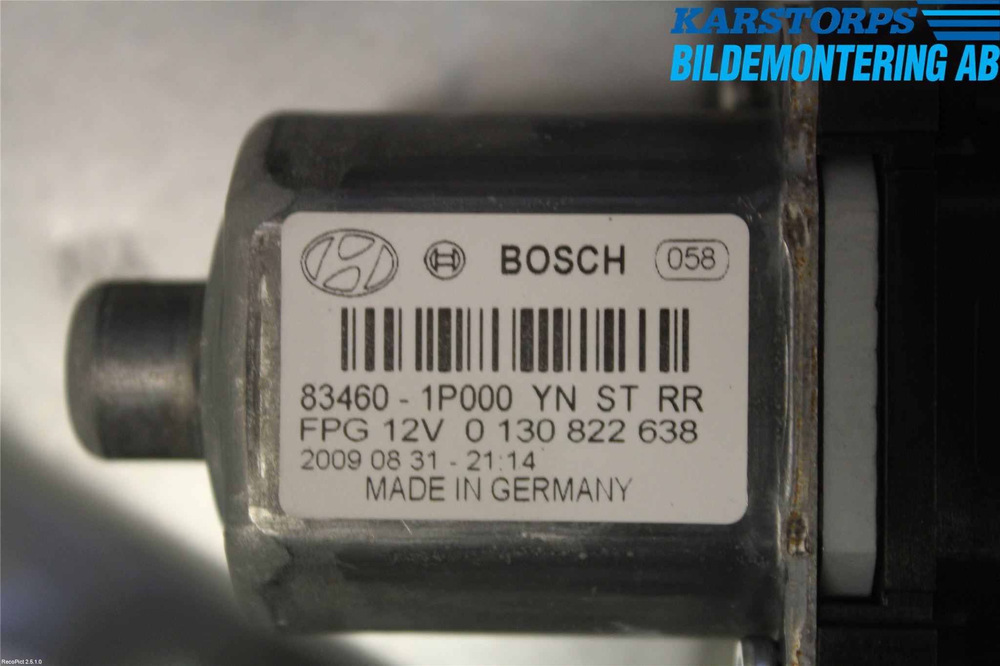 Kia VENGA 10-19 Fönsterhiss El Kompl