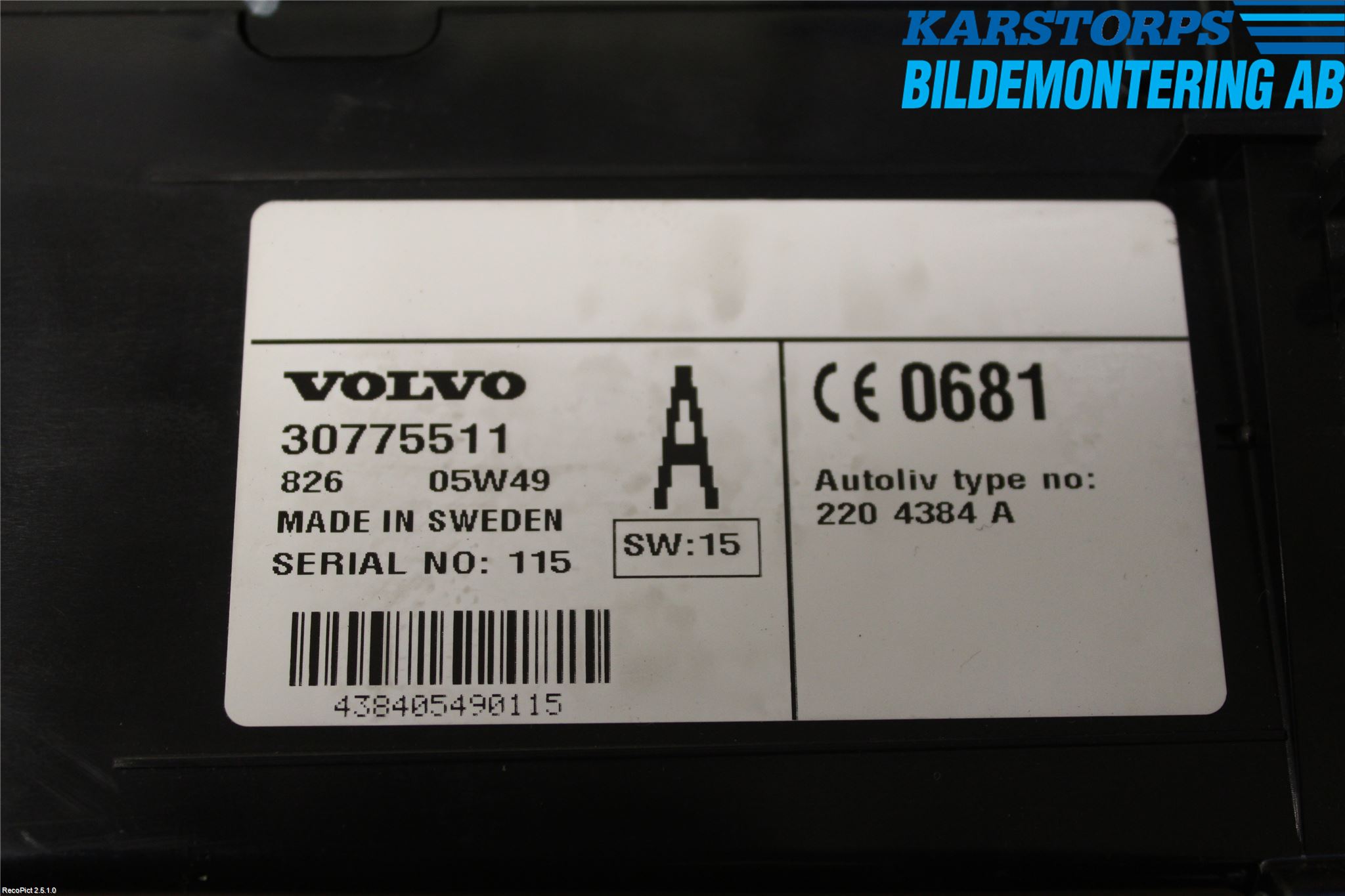 Volvo V70 05-08 Telefon