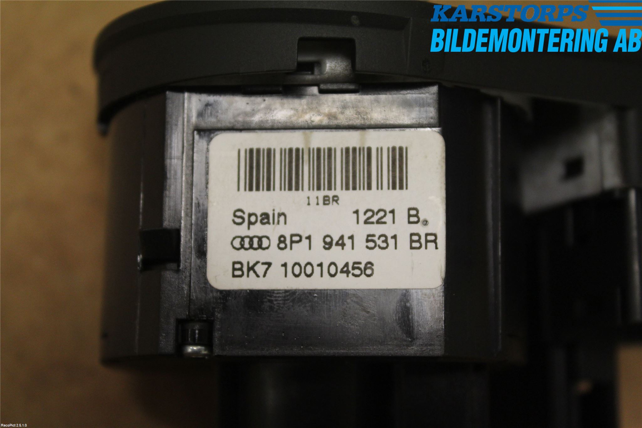 Audi A3/S3 05-13 Strömställare Ljus