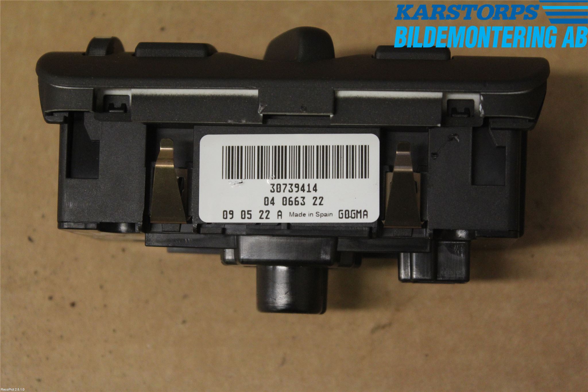 Volvo V70 08-13 Strömställare Ljus