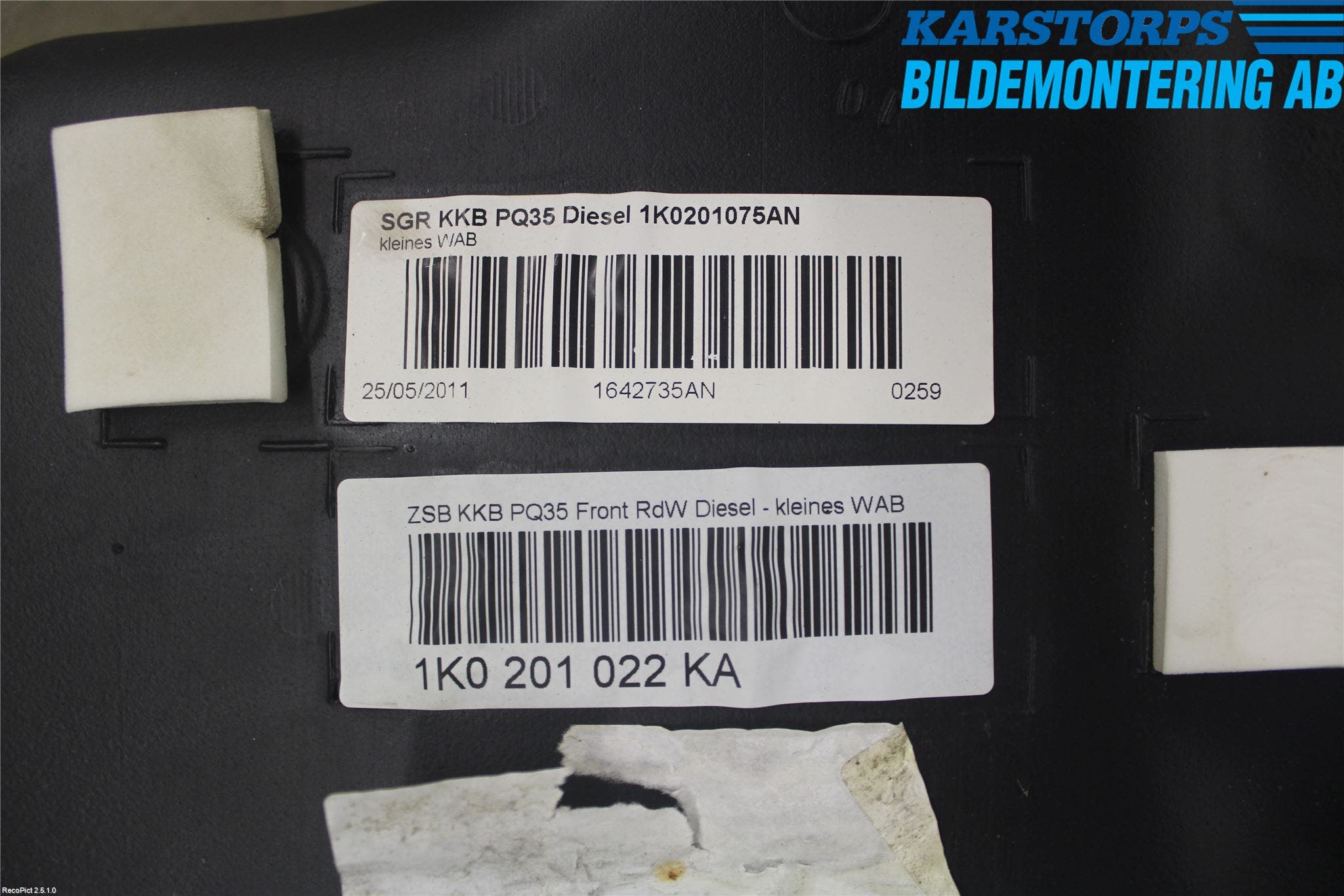 Audi A3/S3 05-13 Bränsletank Diesel