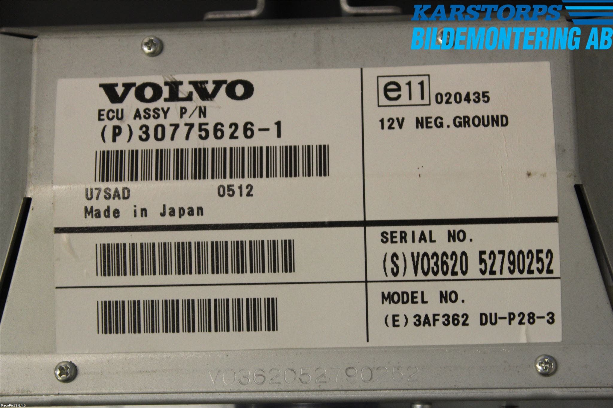 Volvo XC90 03-06 Gps Navigator