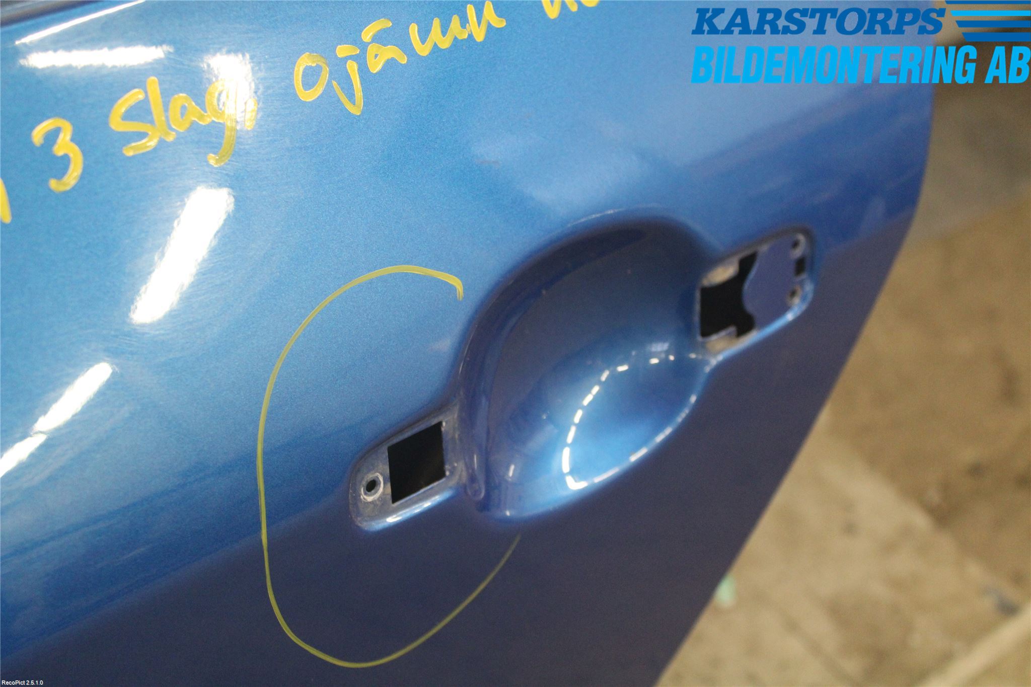 Peugeot 307     05-08 Dörr Bak Vänster