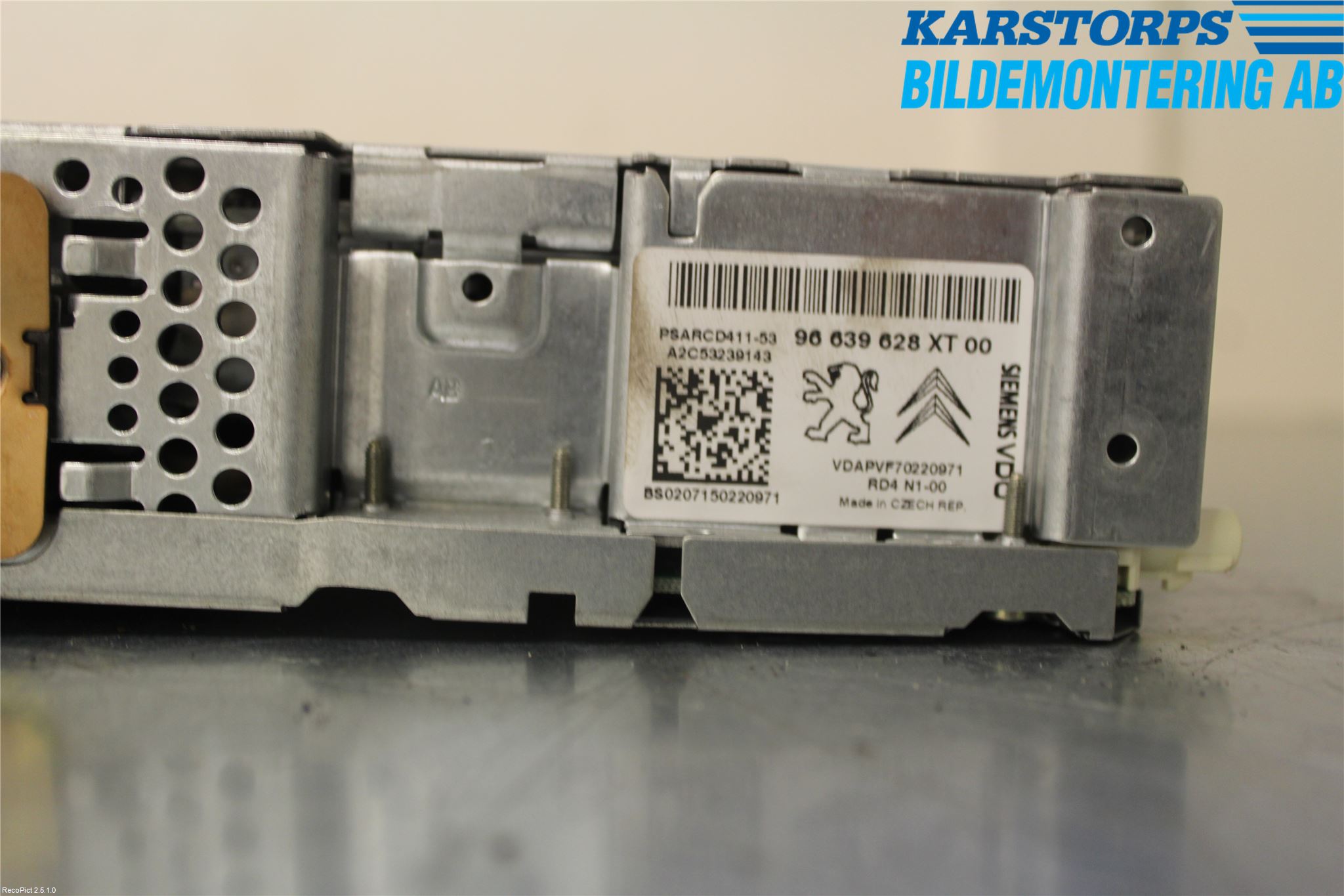 Peugeot EXPERT 07-14 Cd Radio - Multimediapanel