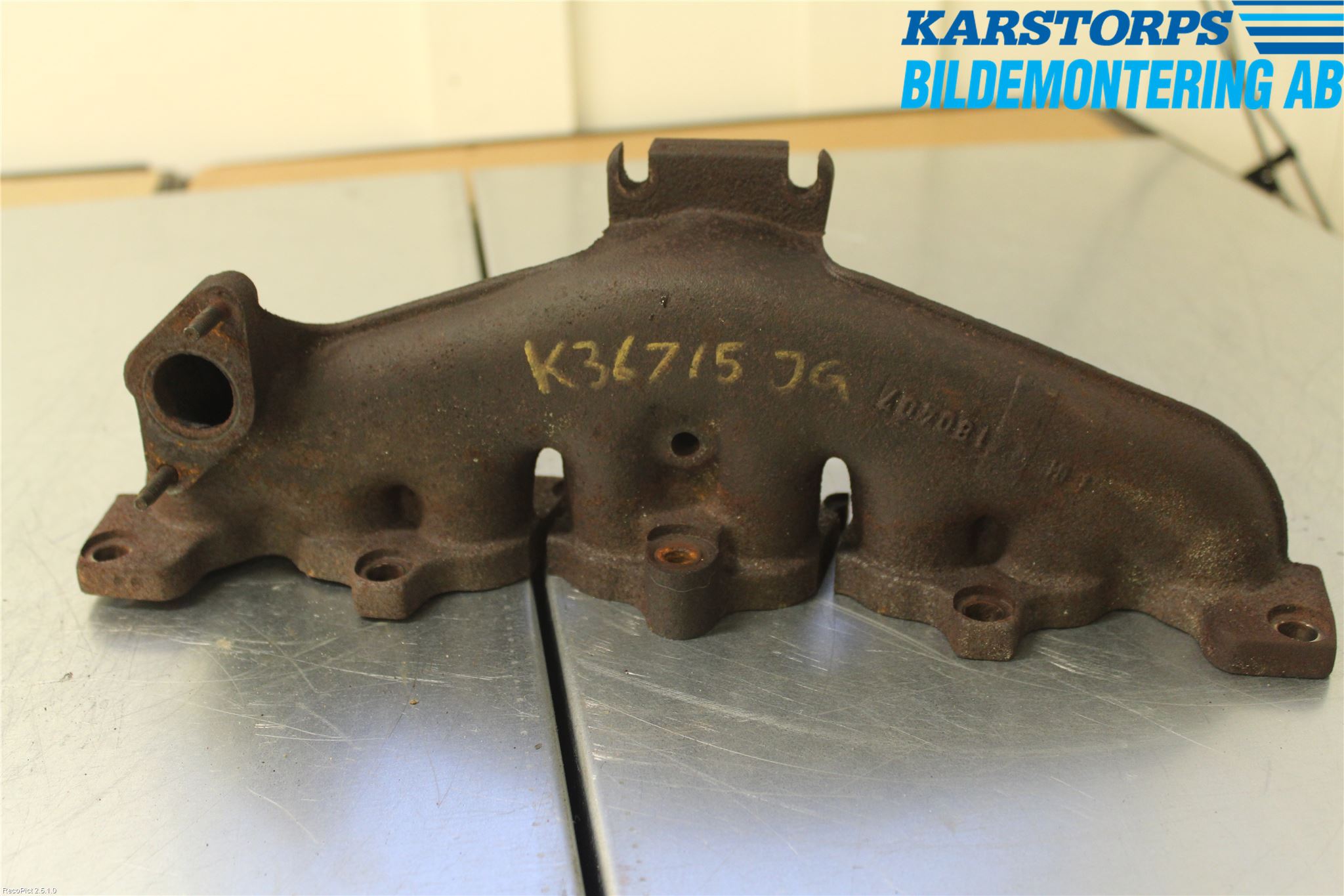 Peugeot EXPERT 07-14 Grenrör Avgas